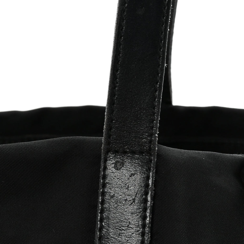 Tessuto Nylon Shopping Tote Black