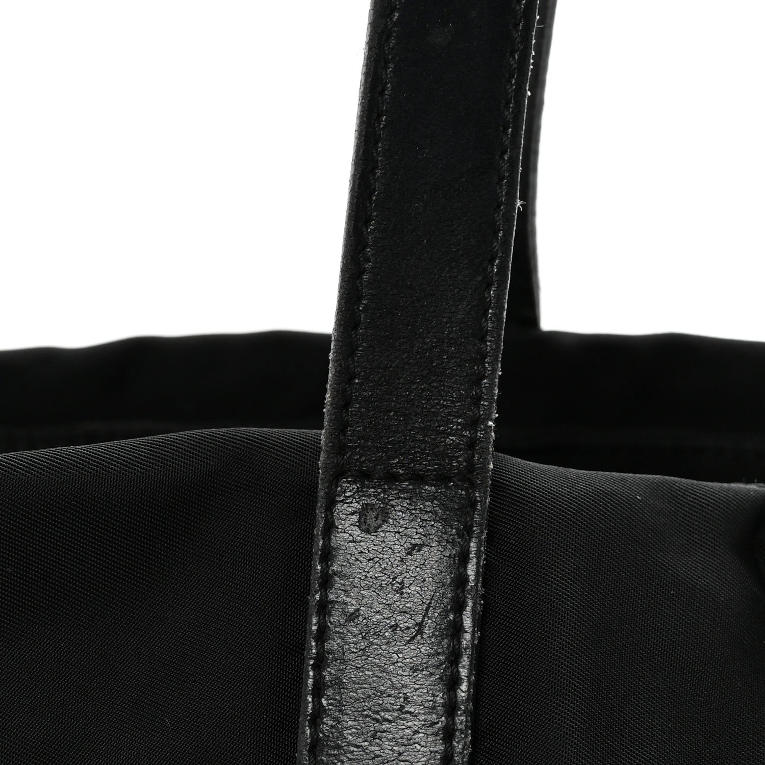 Tessuto Nylon Shopping Tote Black