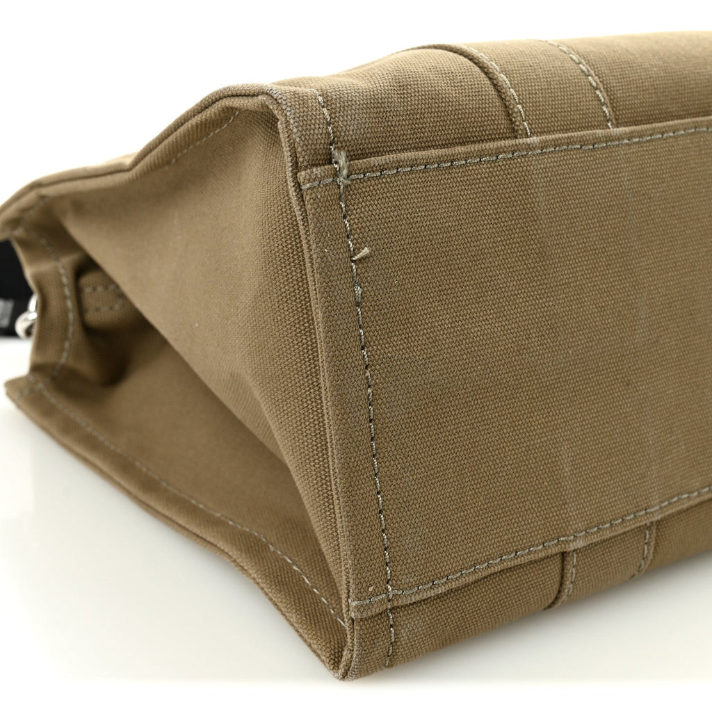 Cotton Canvas Medium The Traveler Tote Bag Slate Green