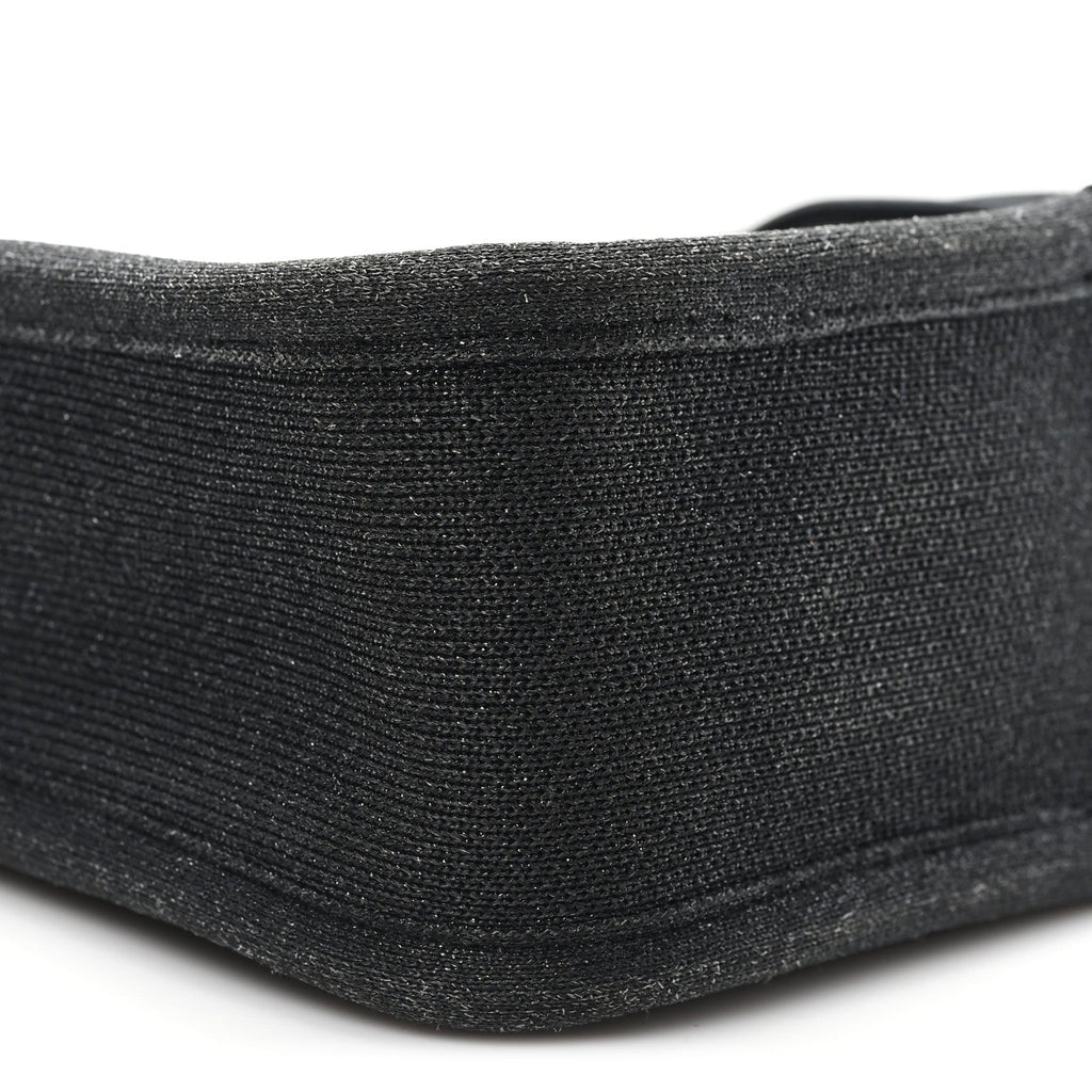 Ribbed Knit Small Ryan Bag Black