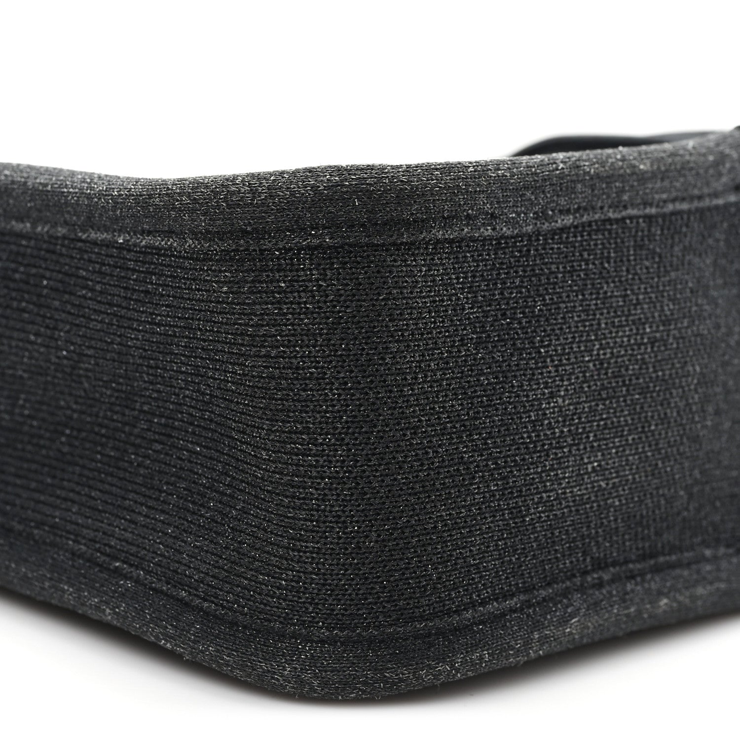 Ribbed Knit Small Ryan Bag Black