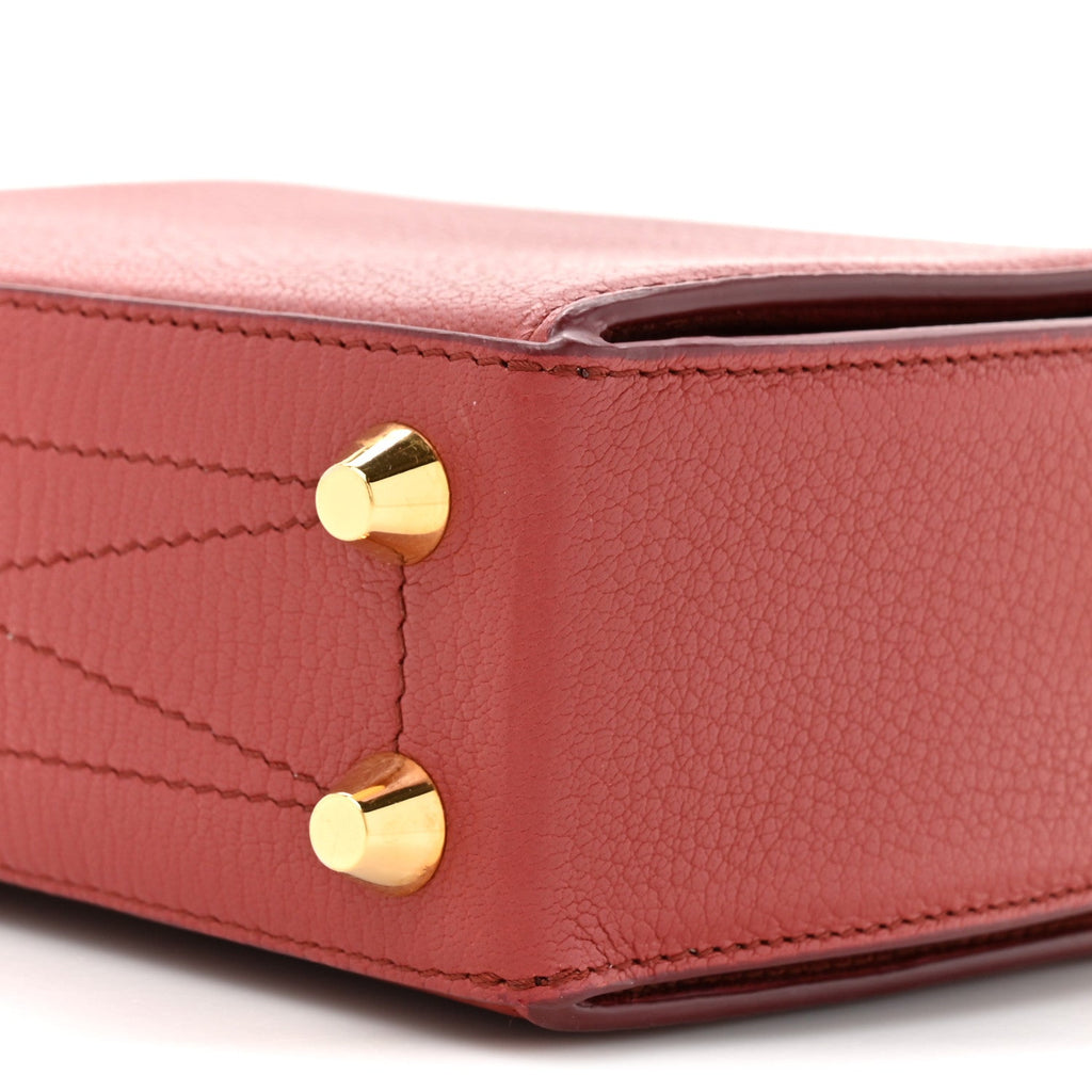 Silky Amish Grained Box Shoulder Bag 16 Lacquered Red