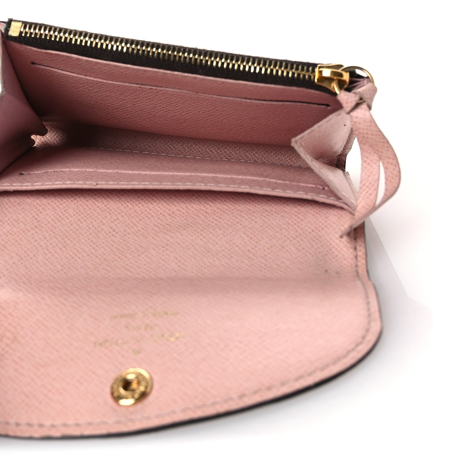 Damier Ebene Rosalie Coin Purse Rose Ballerine