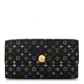 Monogram Multicolor Sarah Wallet Black Pistache
