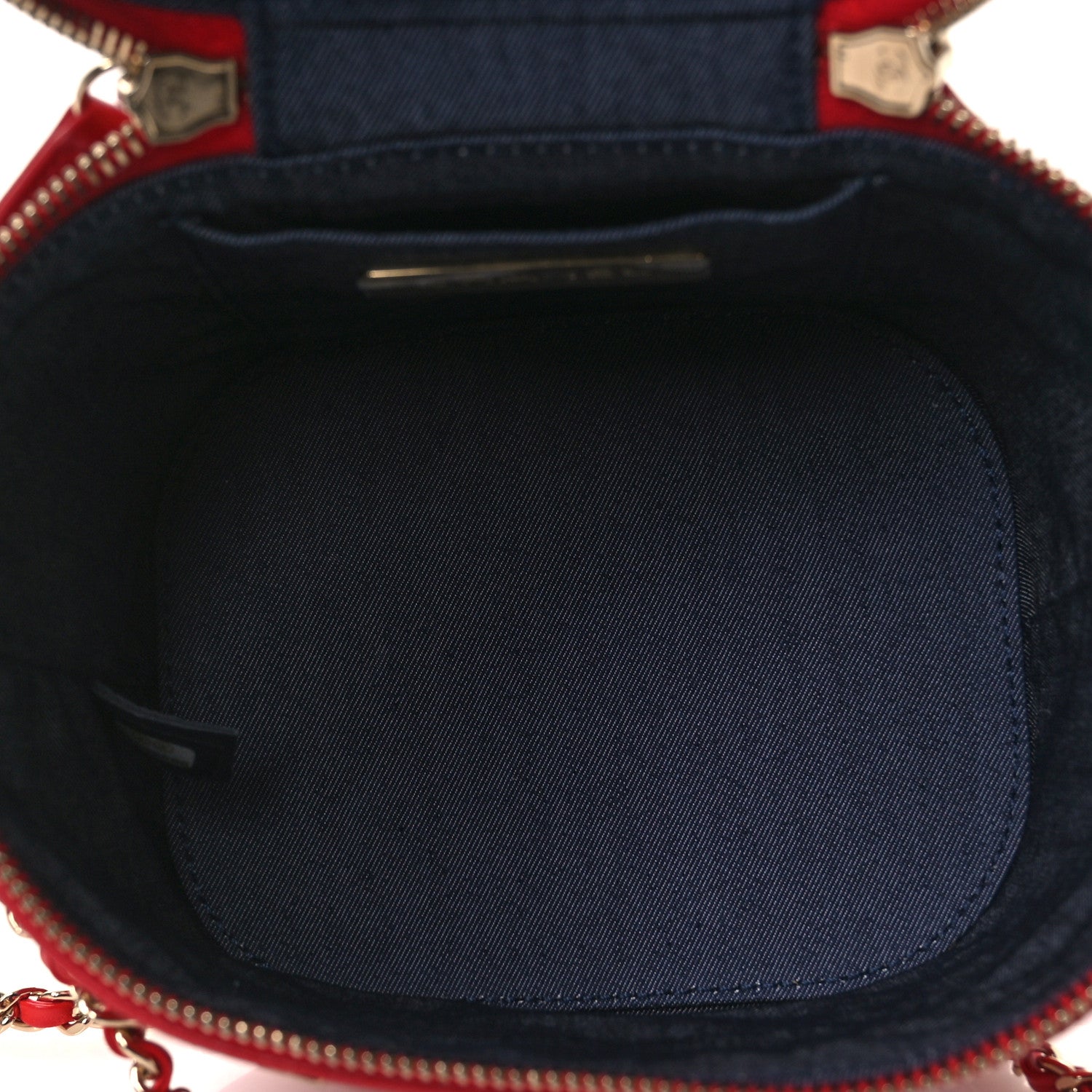 Lambskin Timeless Vanity Cosmetic Case Red