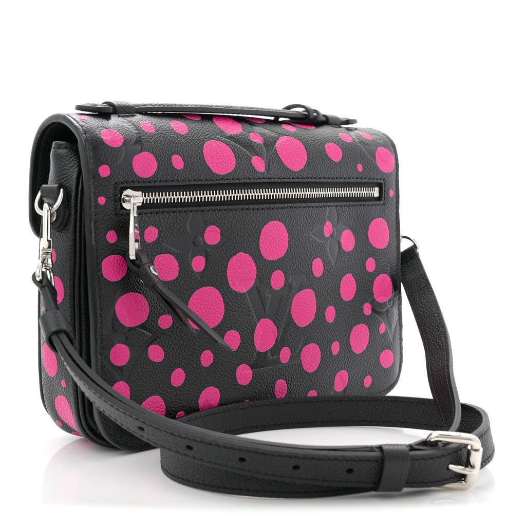 LV x YK Empreinte Monogram Giant Pochette Metis Black Fuchsia