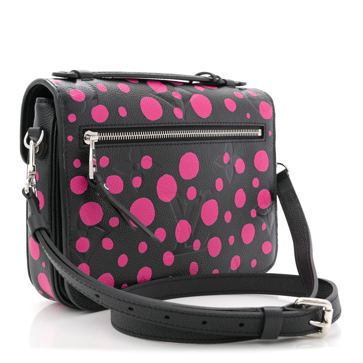 LV x YK Empreinte Monogram Giant Pochette Metis Black Fuchsia