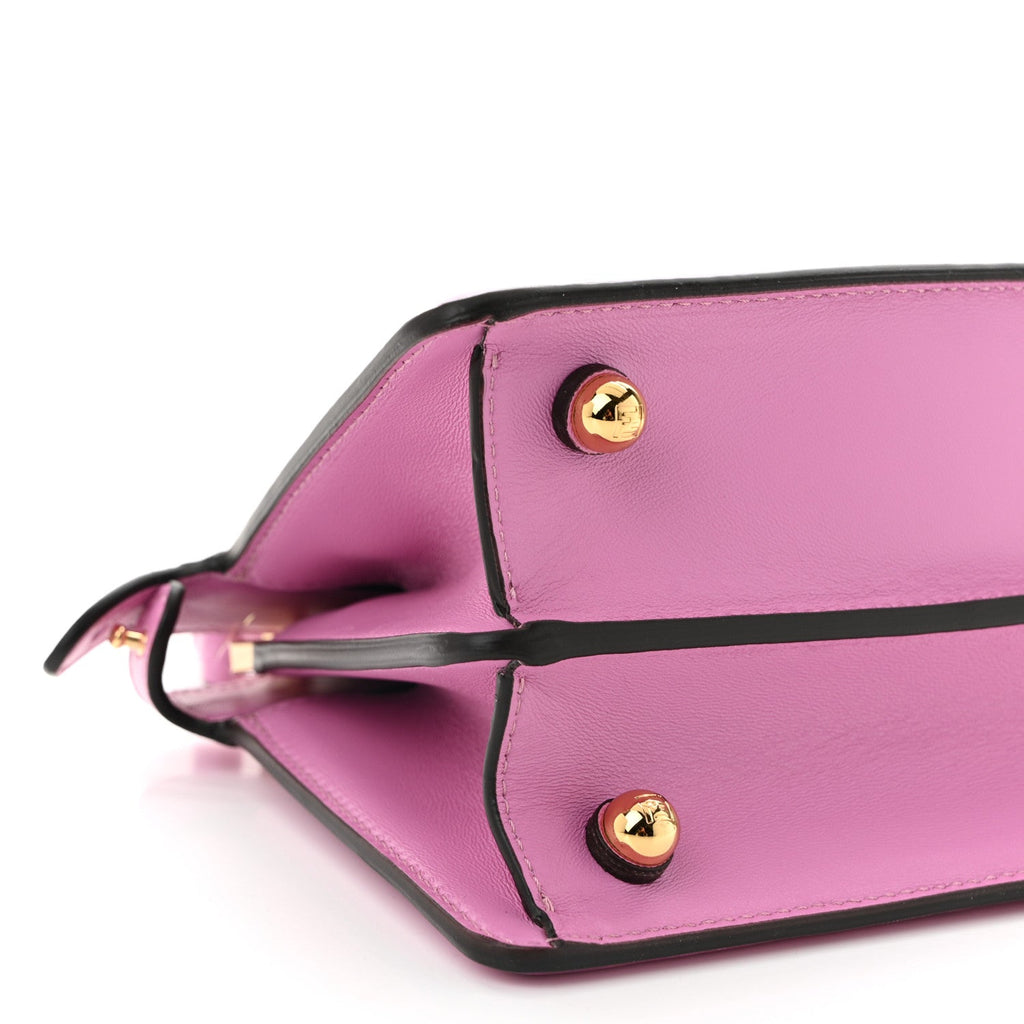 Shiny Nappa Petite Peekaboo I SEE U Satchel Rosa