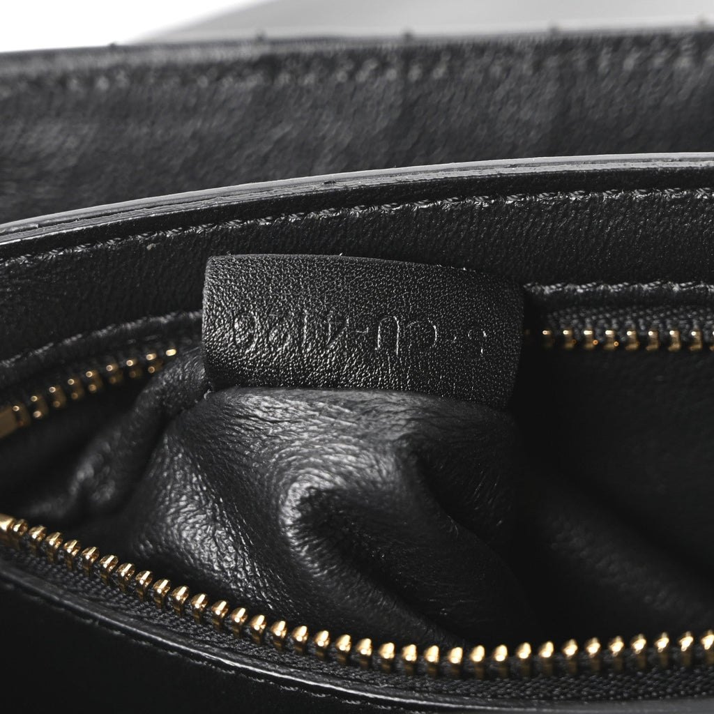 Calfskin Quilted Medium C Bag Black