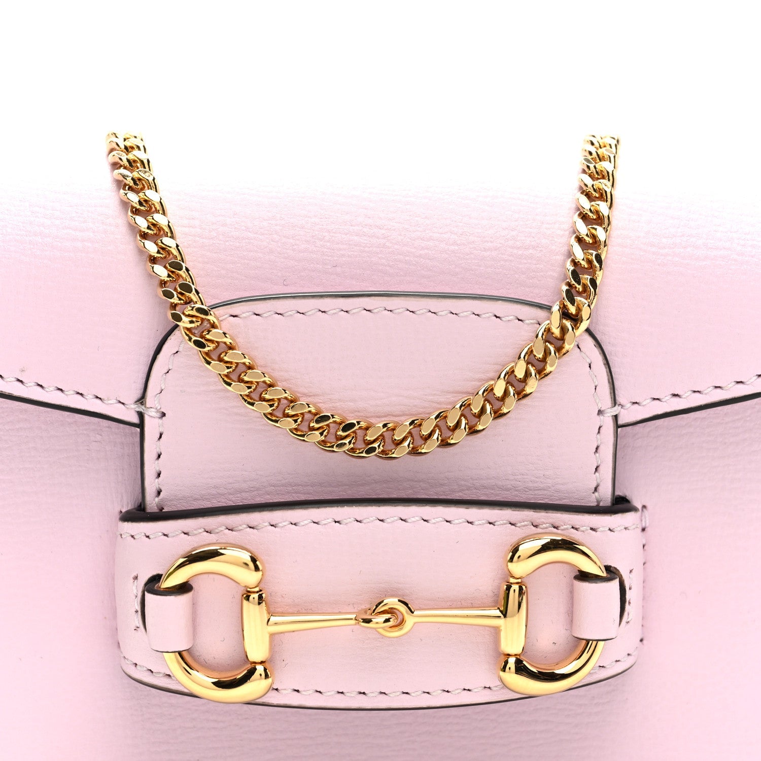 Calfskin Horsebit 1955 Super Mini Crossbody Bag Light Pink