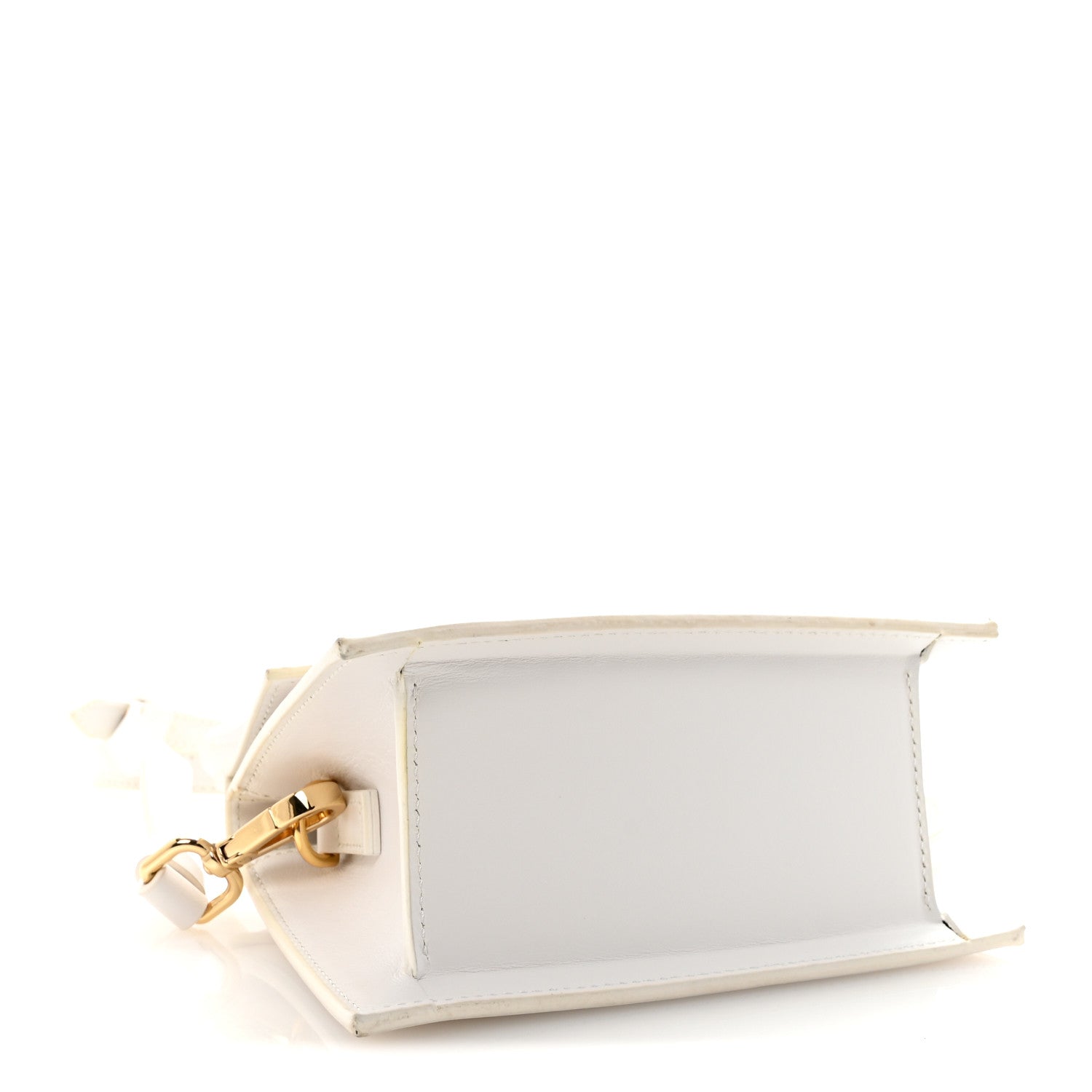 Smooth Calfskin Le Chiquito Moyen White