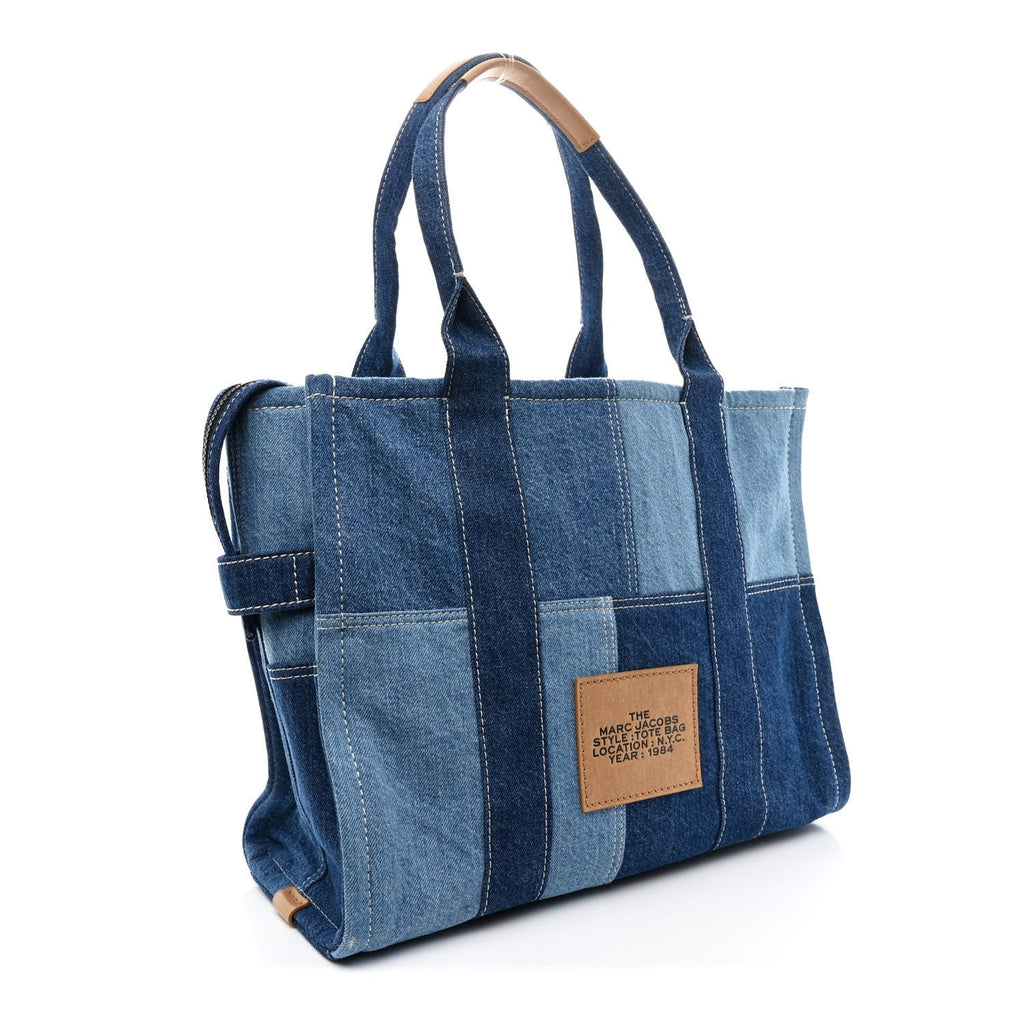 Denim Canvas Large The Tote Bag Blue