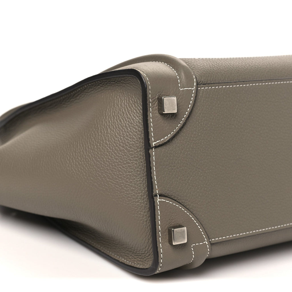 Drummed Calfskin Micro Luggage Souris