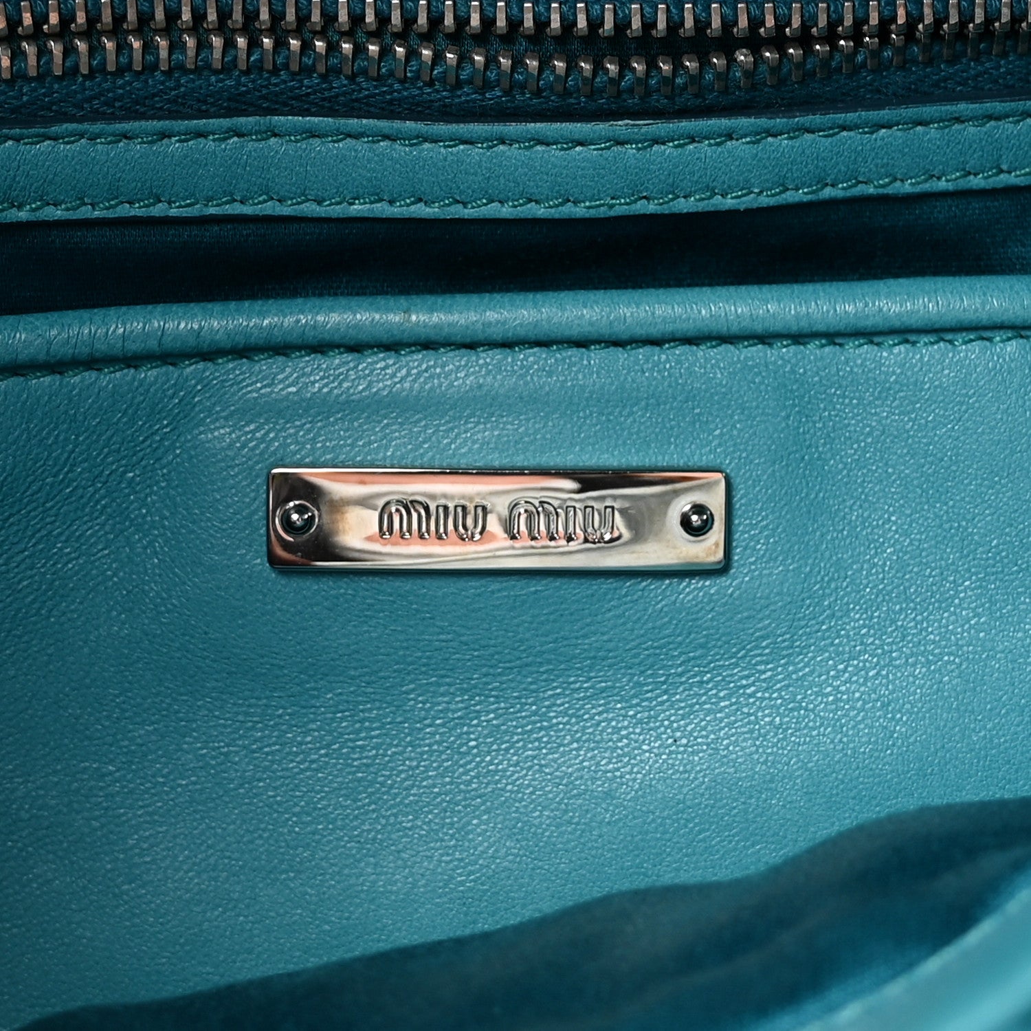 Nappa Matelasse Crystal Flap Clutch Turchese