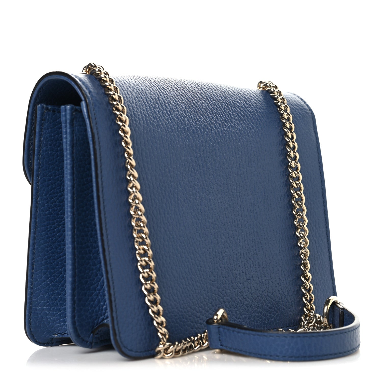 Dollar Calfskin Small Interlocking G Shoulder Bag Caspian