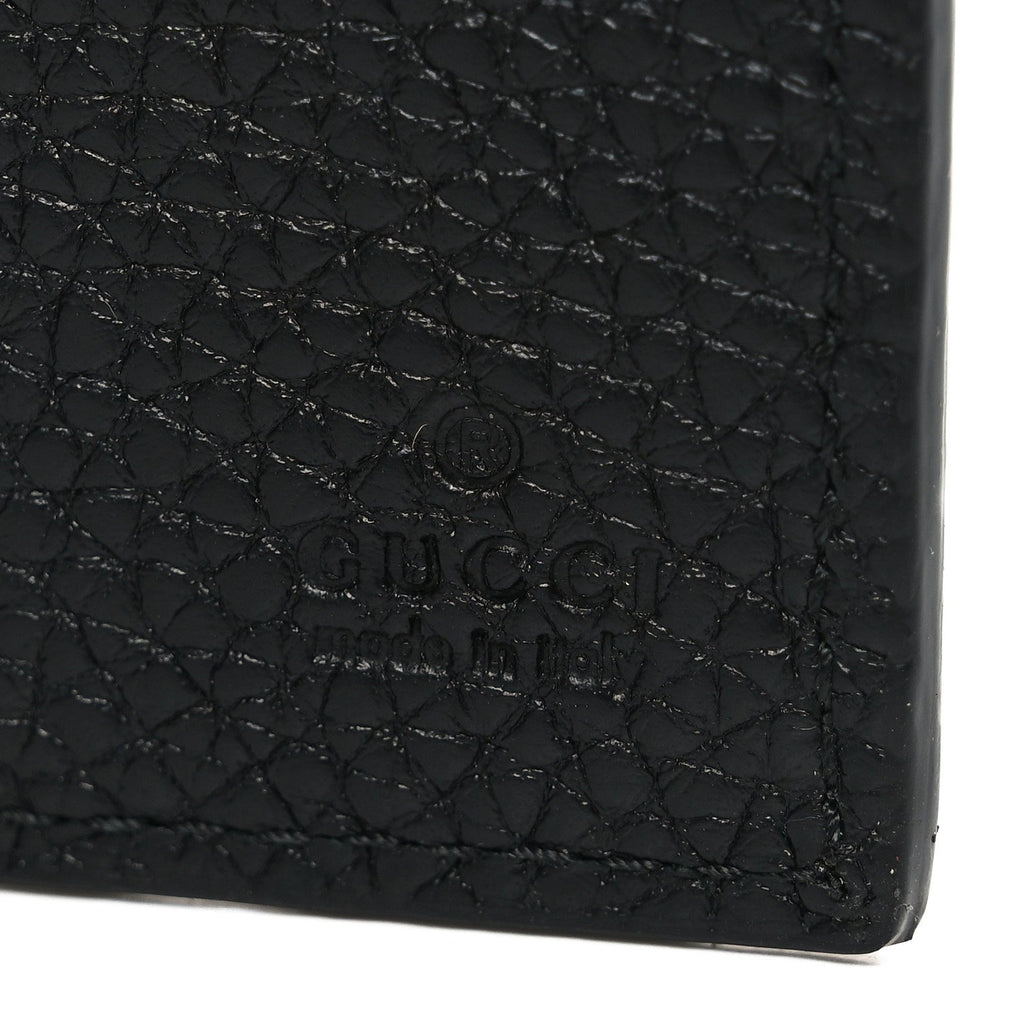Piuma Calfskin Jumbo GG Embossed Wallet Black
