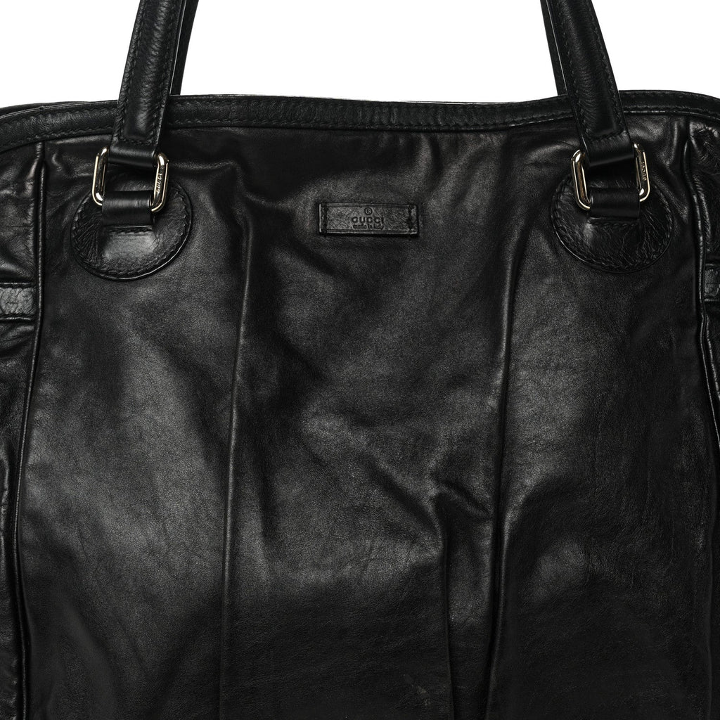 Calfskin Guccissima Full Moon Tote Black