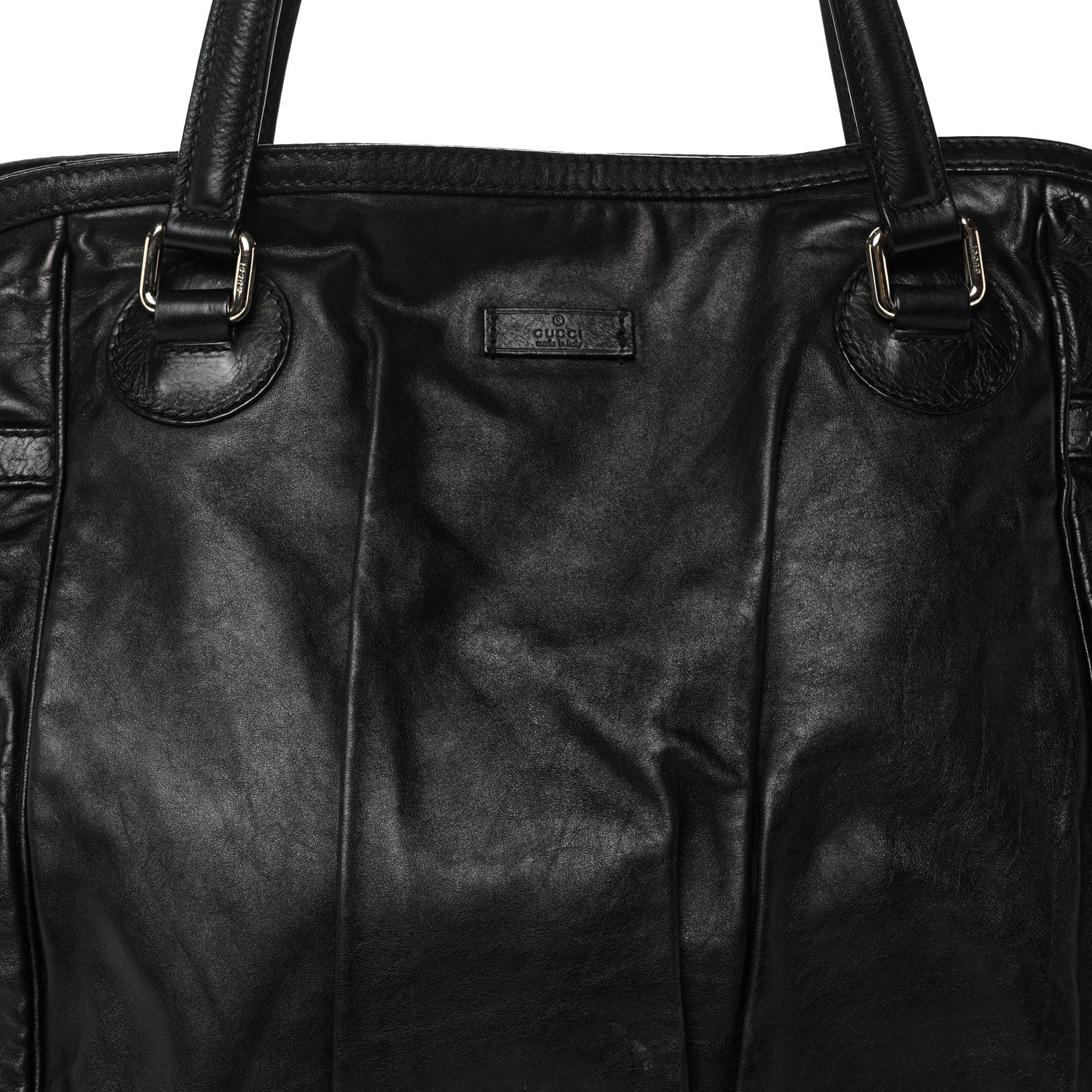 Calfskin Guccissima Full Moon Tote Black