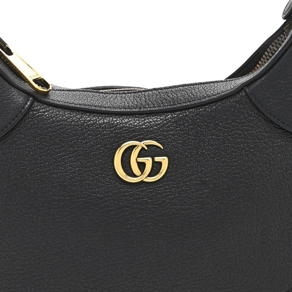 Goatskin Small Aphrodite Shoulder Bag Black