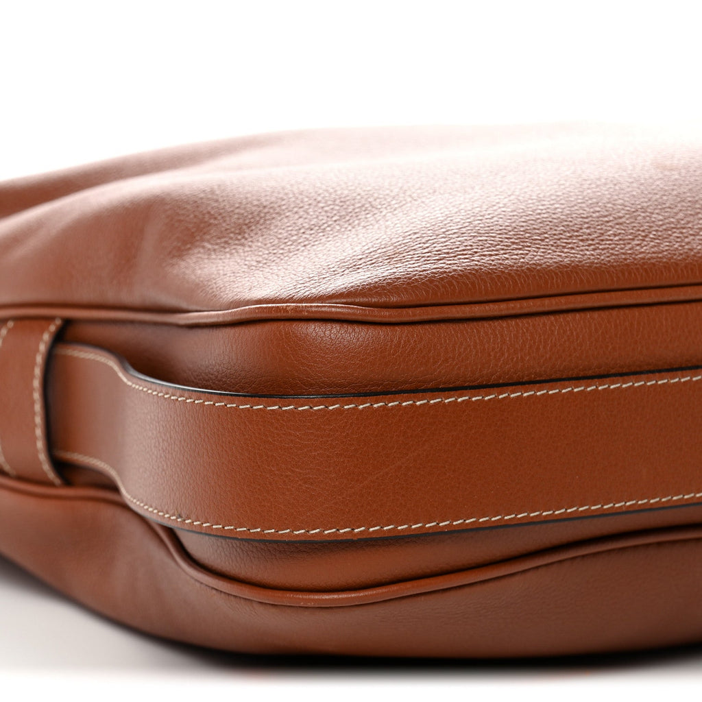 Supple Calfskin Large Romy Shoulder Bag Tan