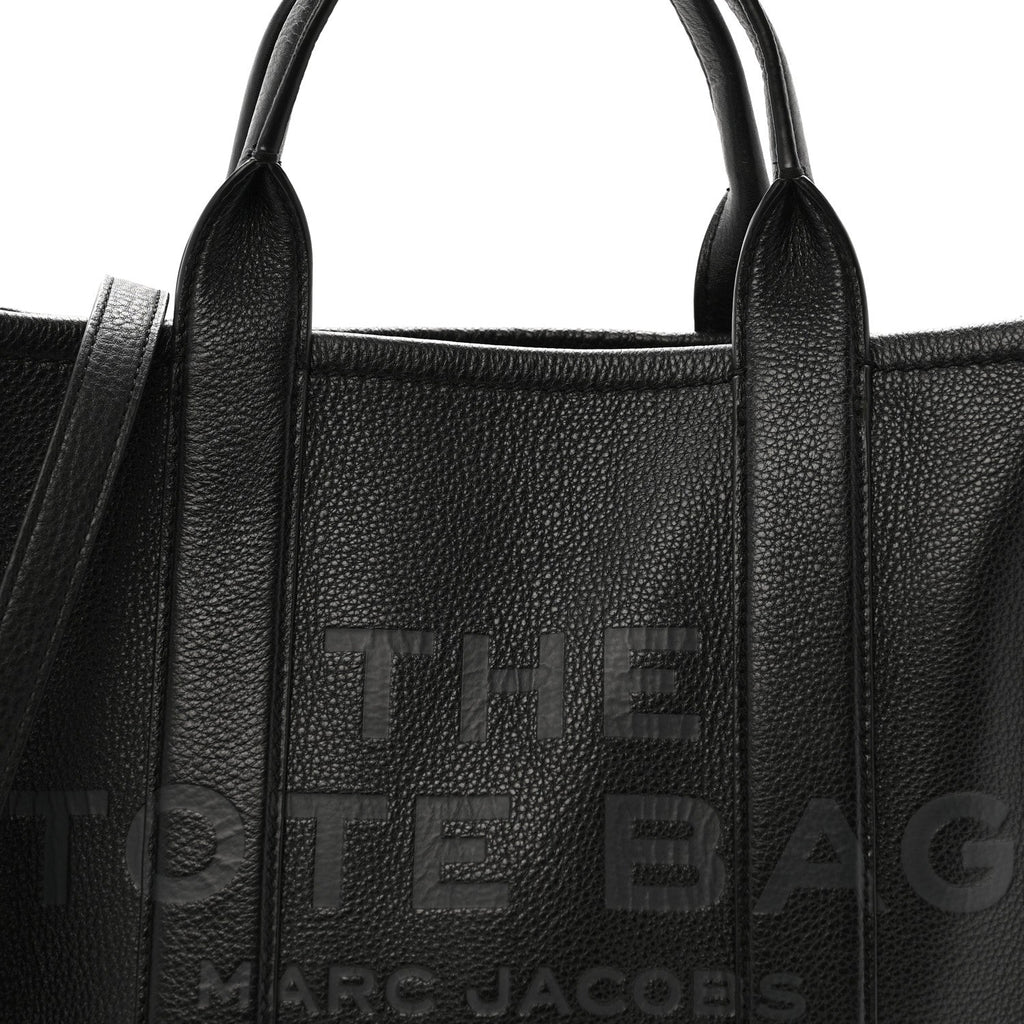 Grained Calfskin Medium The Tote Bag Black