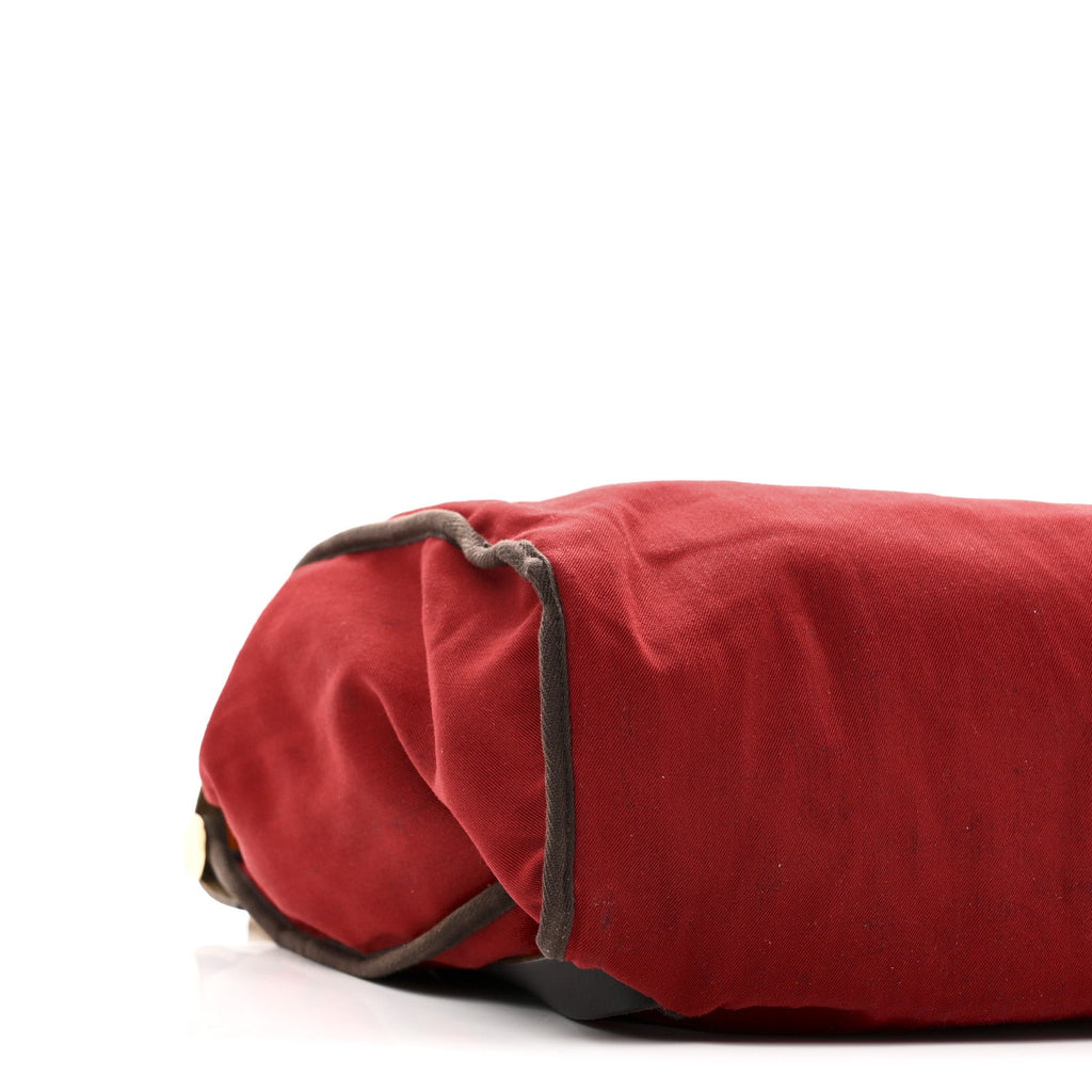 Toile Vache Calfskin Herbag 30 PM Backpack Orange Red