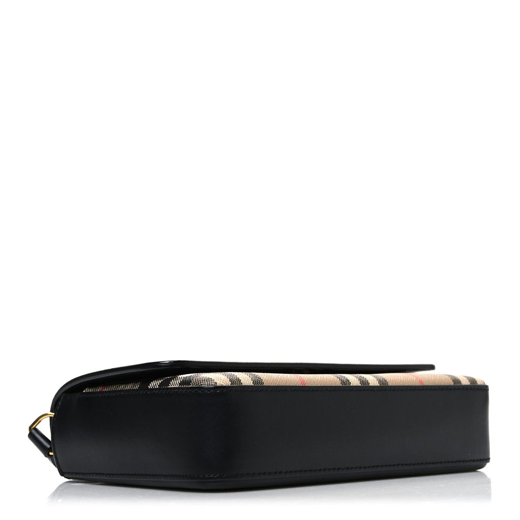 Calfskin Mini Vintage Check Note Bag Black