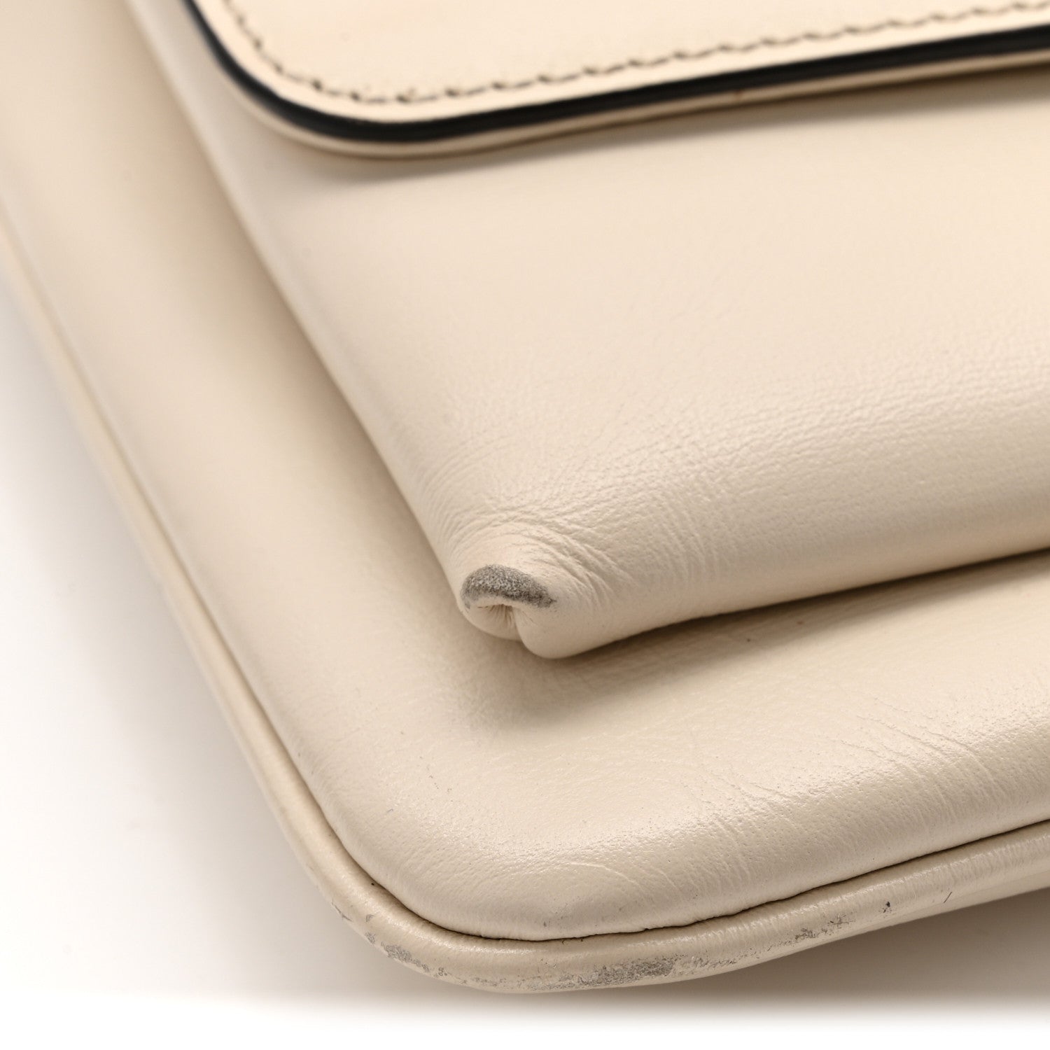 Calfskin Small Arli Flap Shoulder Bag Mystic White