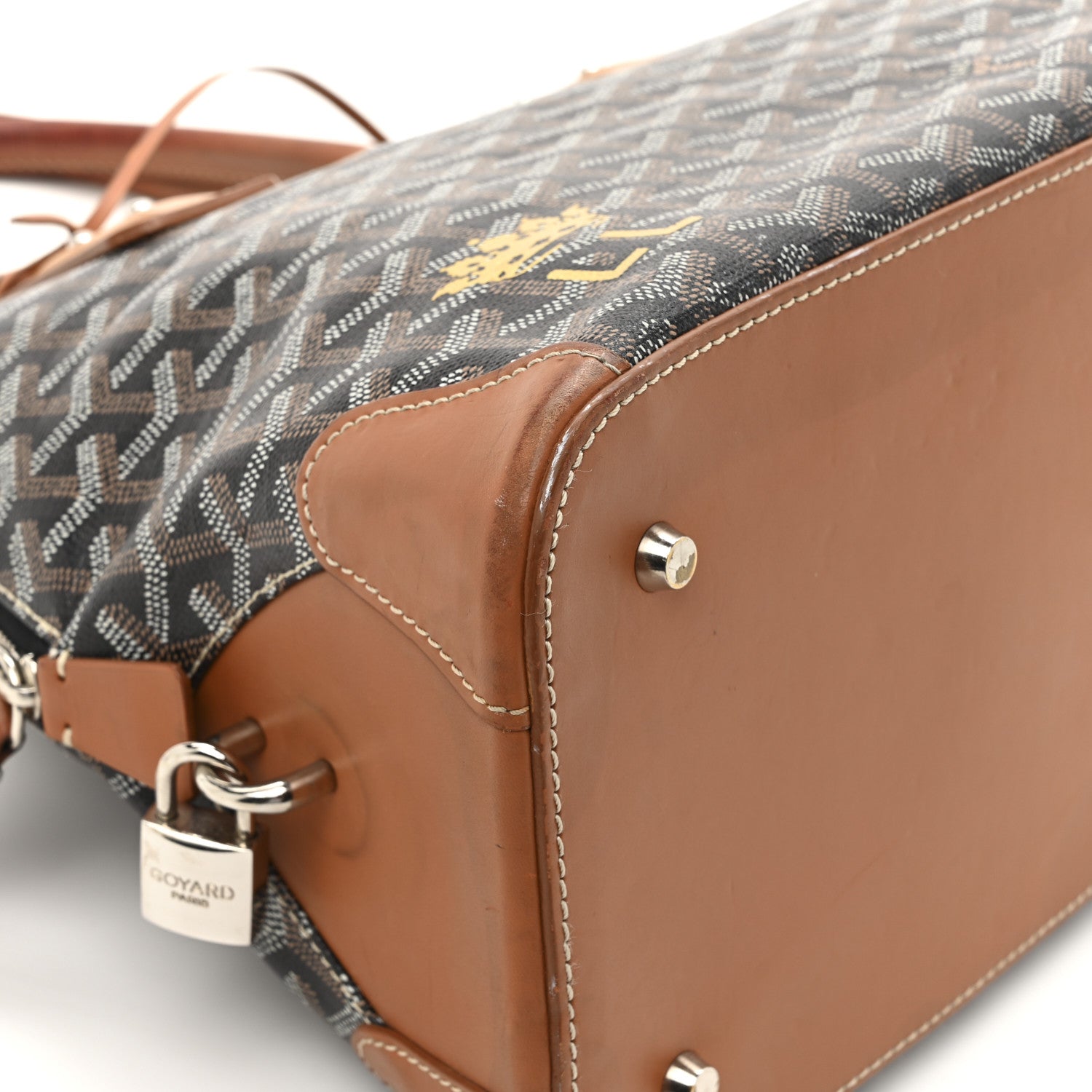 Goyardine Sac Vendome MM Black Gold