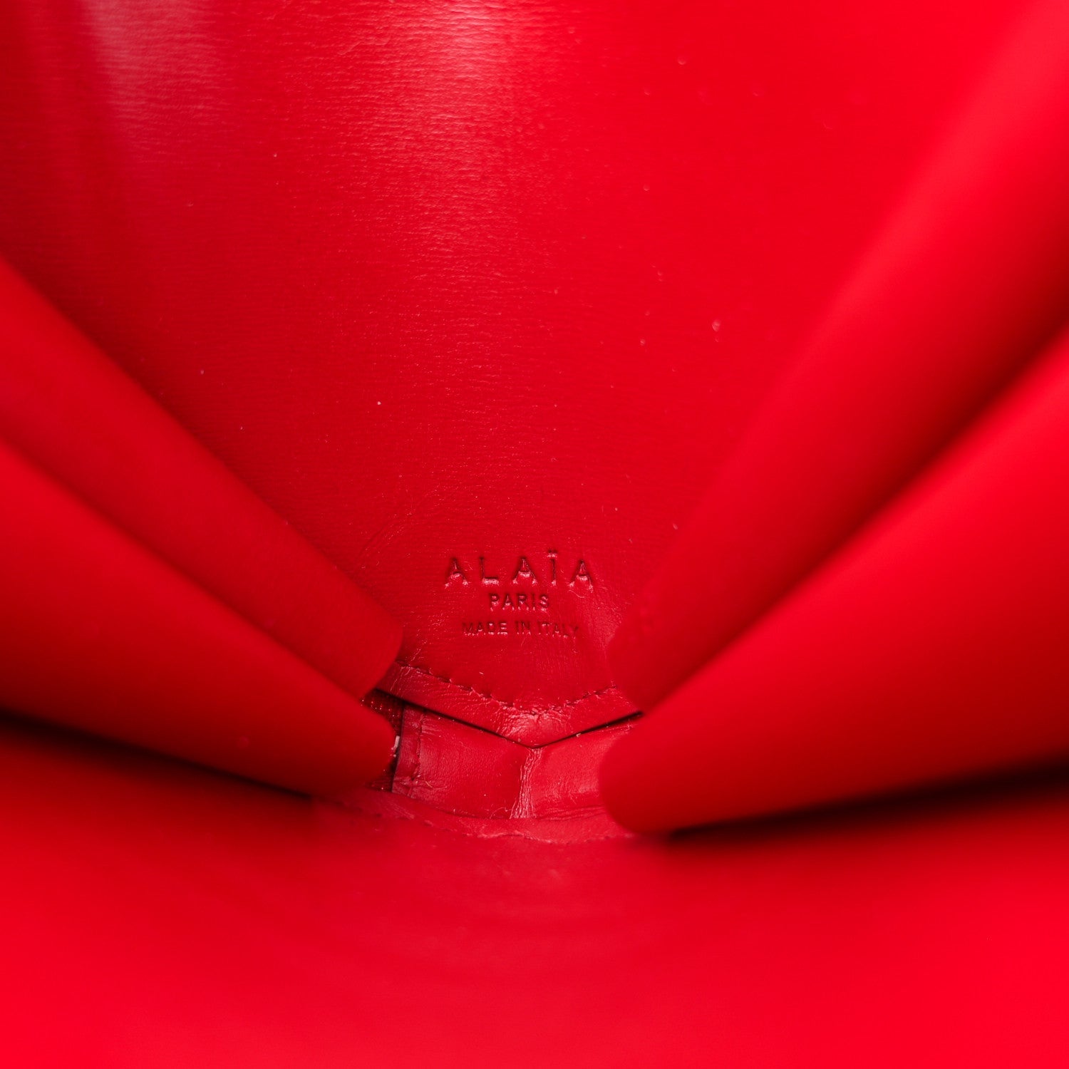 Lux Calfskin Le Coeur Bag Lacquer Red