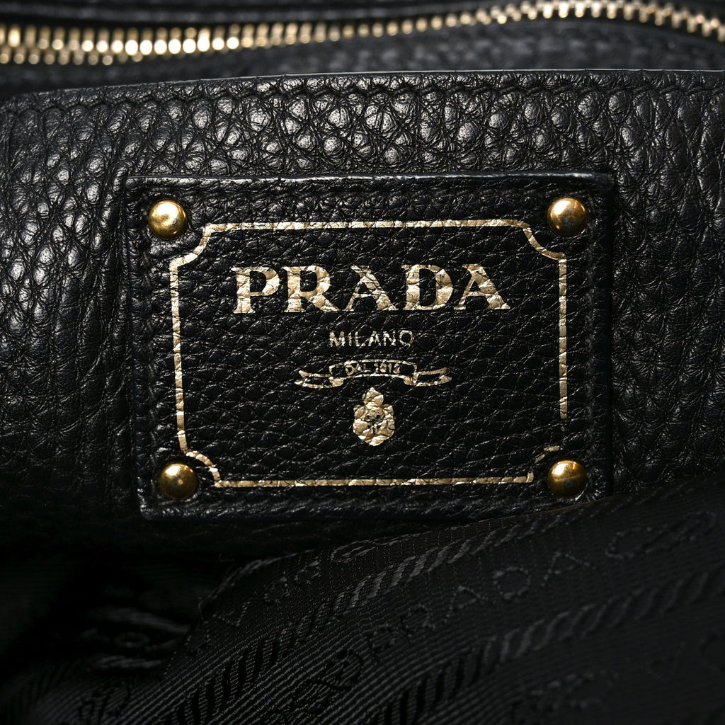 Vitello Daino Tote Black