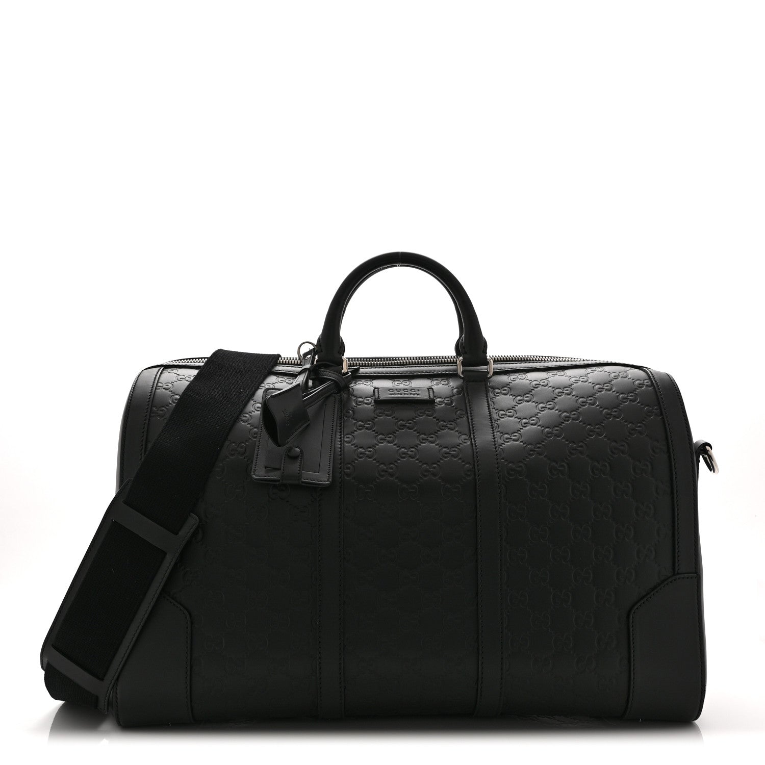 Guccissima Signature Medium Duffle Black