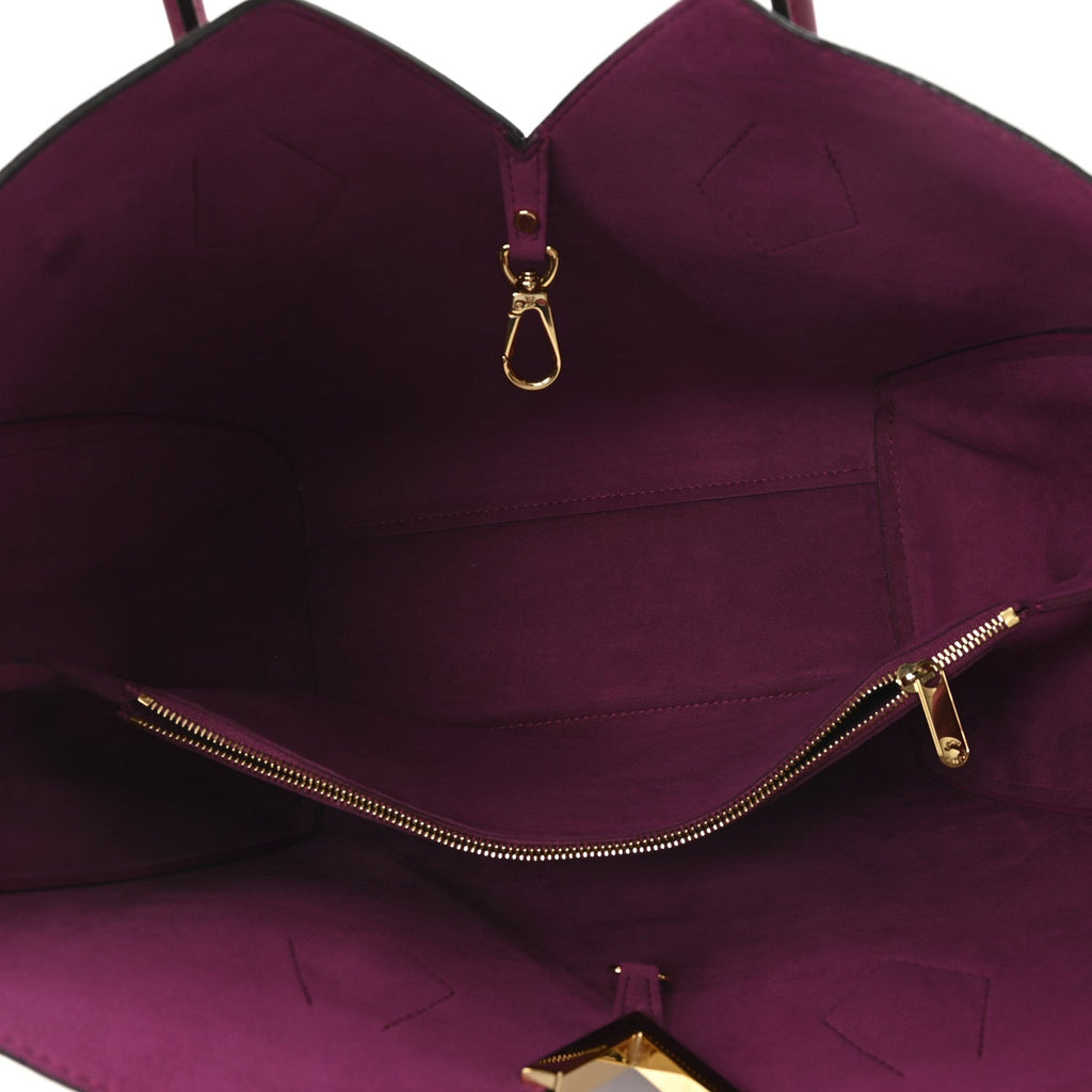 Calfskin Monogram Kimono Tote Grape