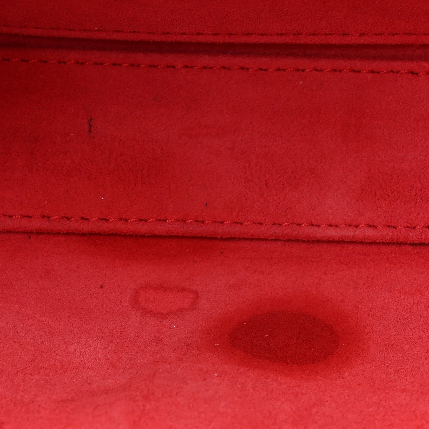 Lambskin Cannage Medium Lady D-Joy Red