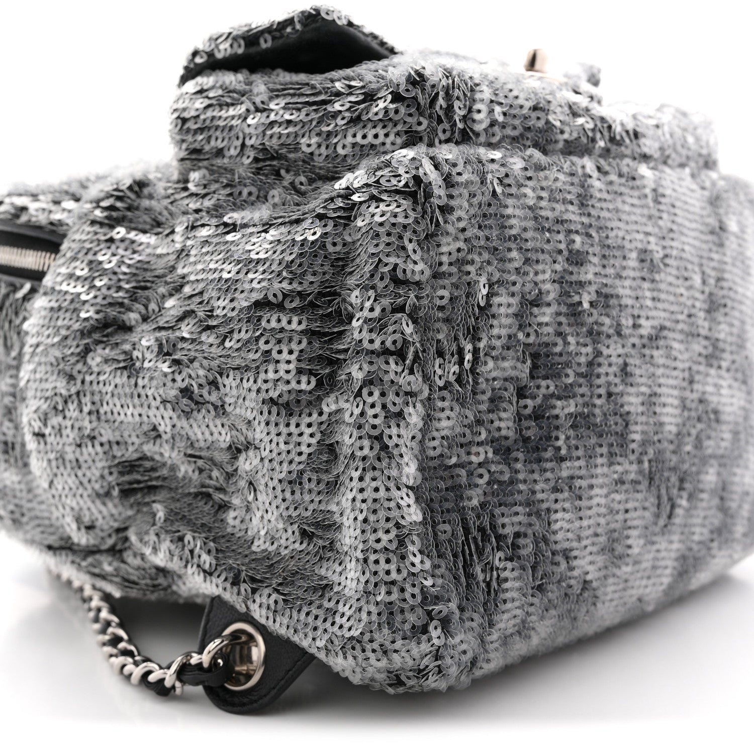 Sequin Waterfall Backpack Grey