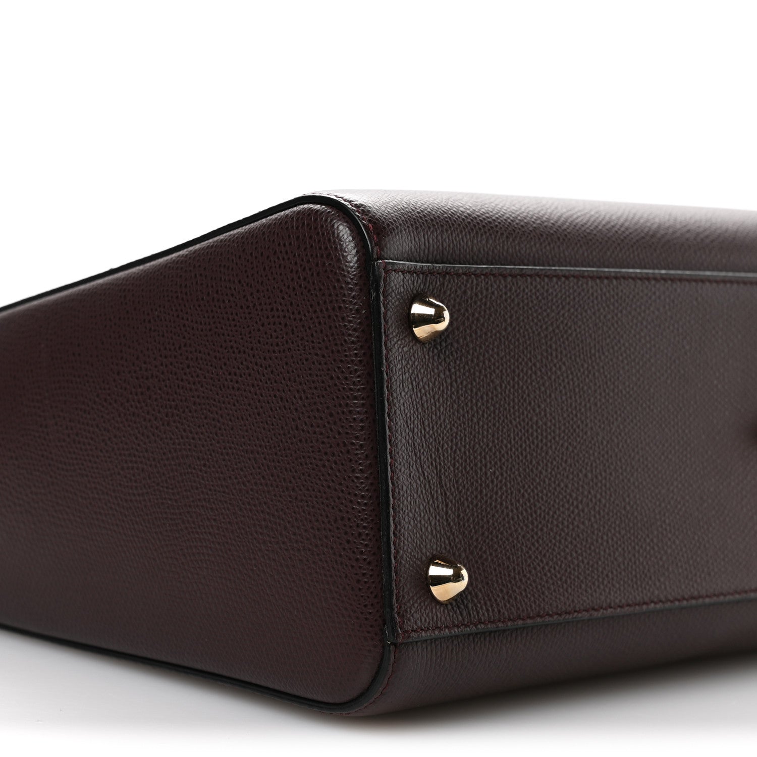 Grained Calfskin Large Lady Dior Burgundy