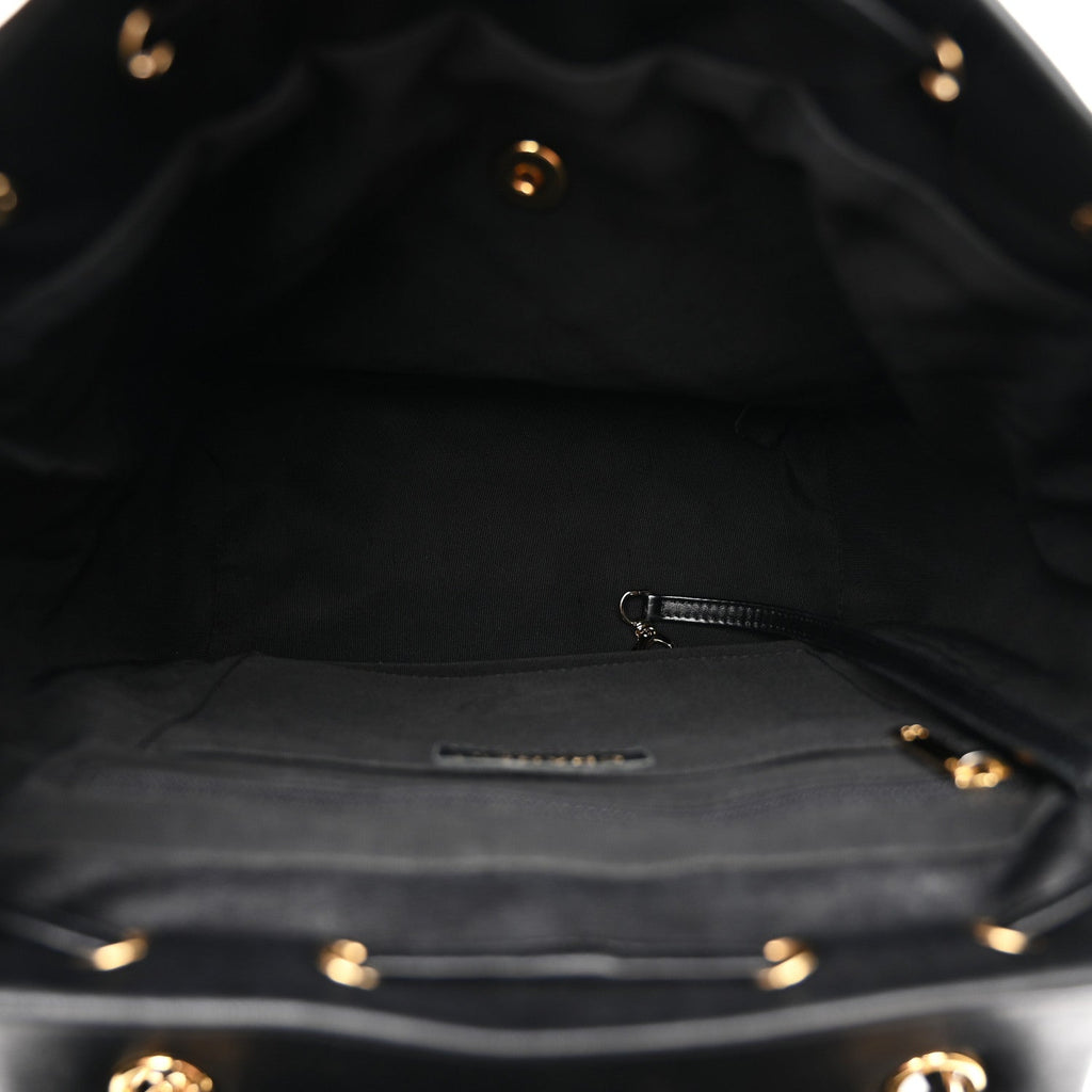 Lambskin Quilted Large Urban Spirit Backpack Black