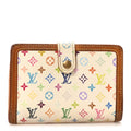 Monogram Multicolor French Purse Wallet White