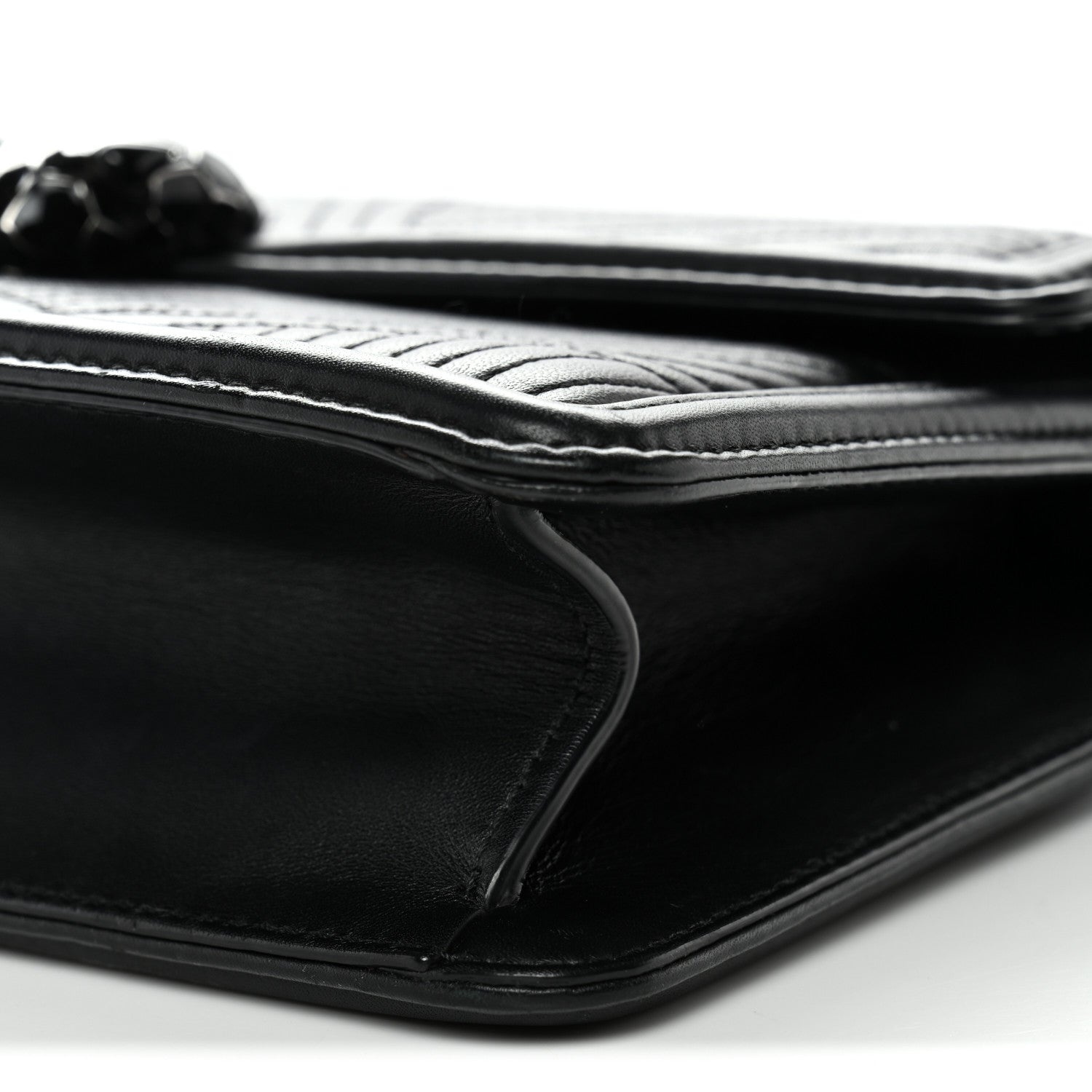 Quilted Nappa Smooth Calfskin Serpenti Forever Diamond Blast Shoulder Bag Black