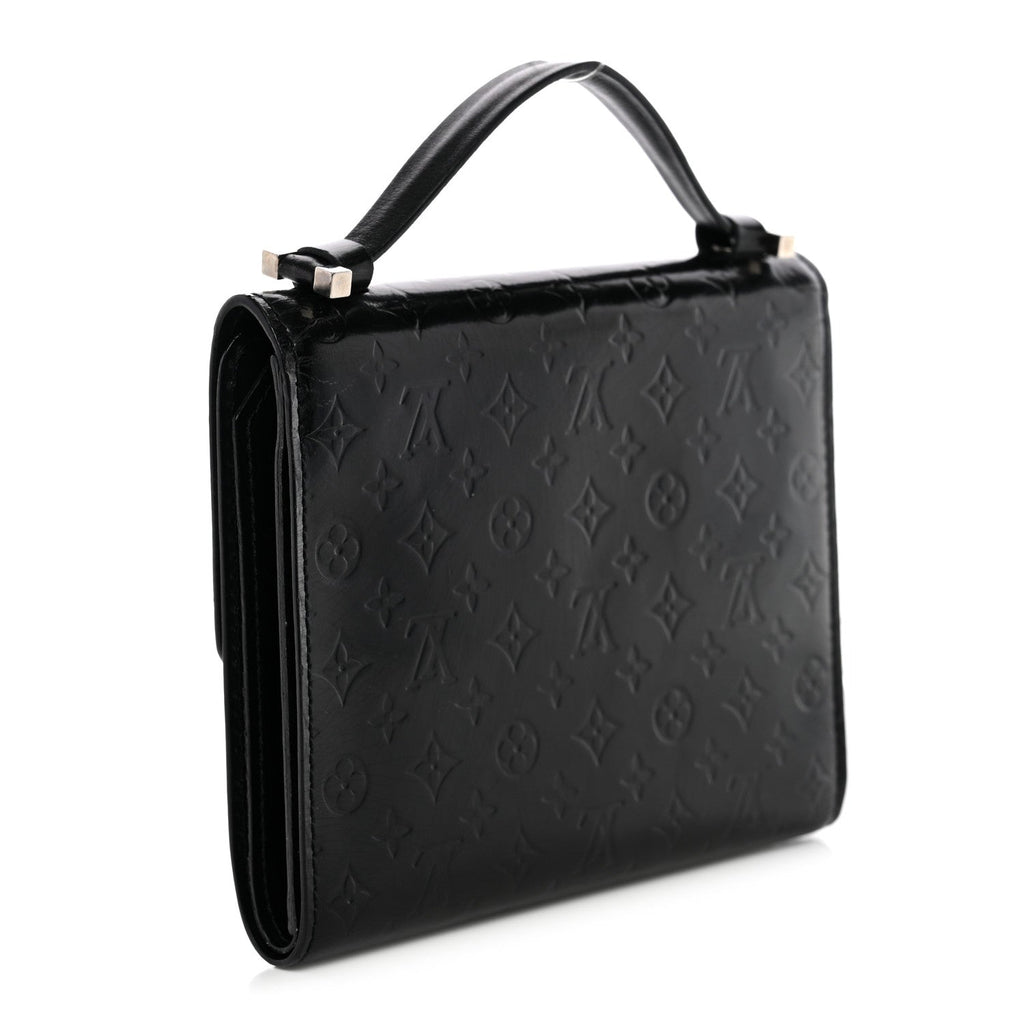 Vernis Glace Anouchka PM Wallet Black