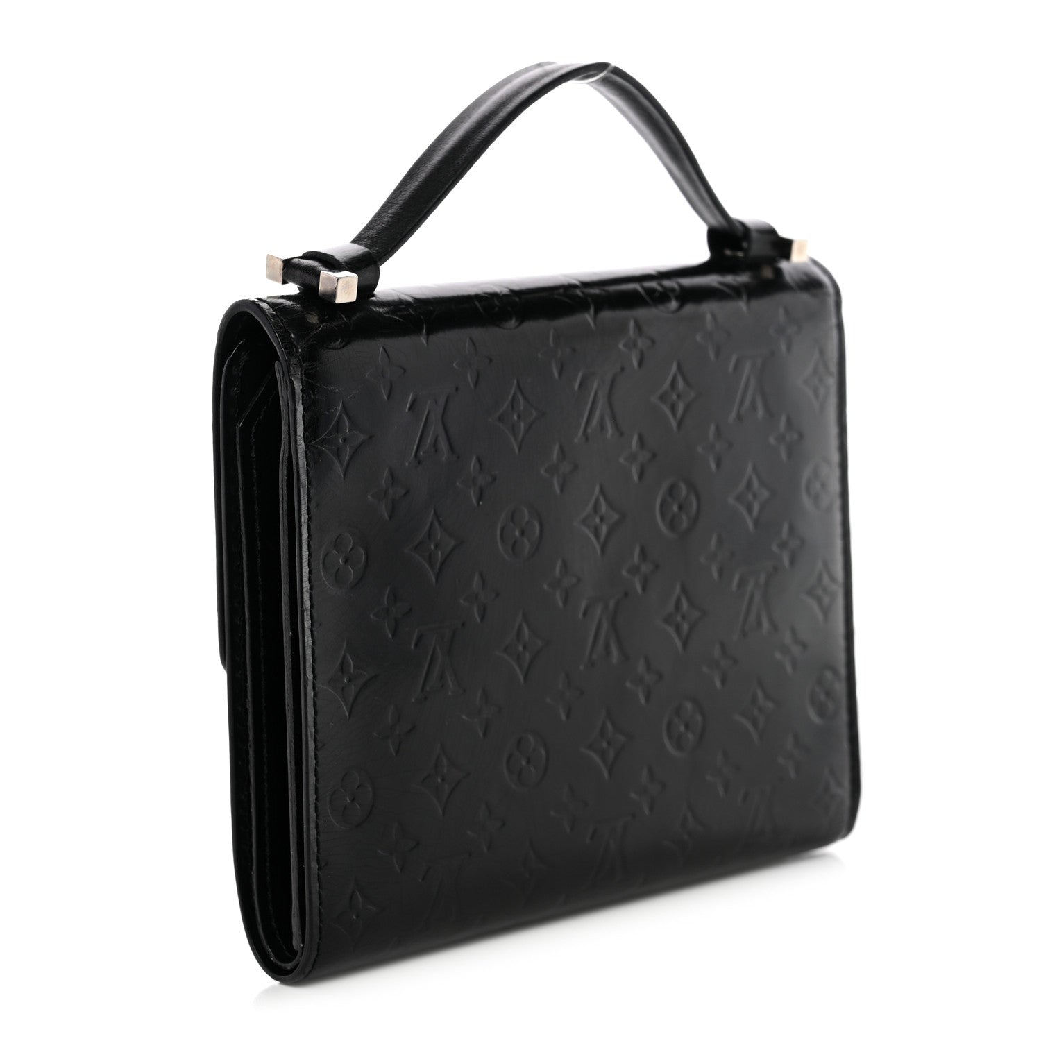Vernis Glace Anouchka PM Wallet Black