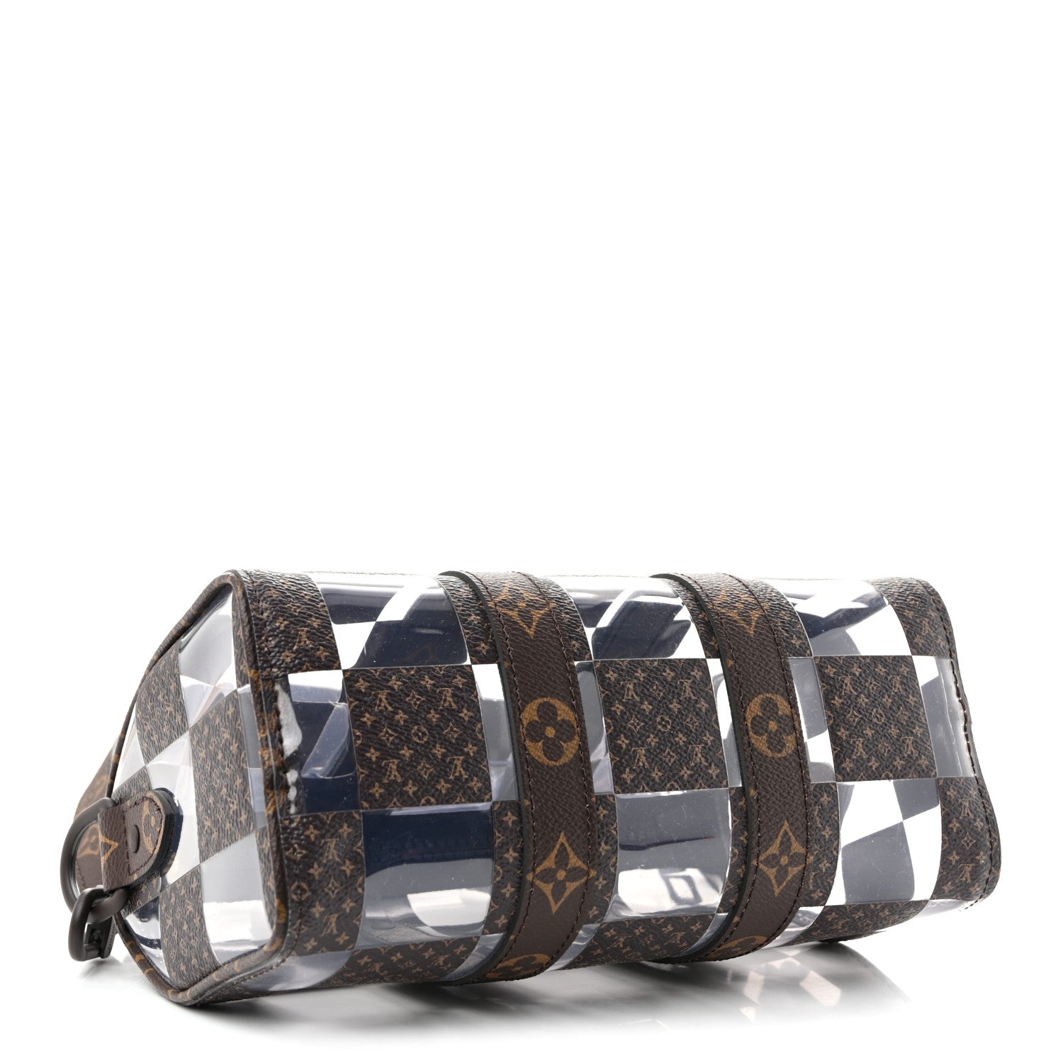 PVC Monogram Chess Keepall Bandouliere 25