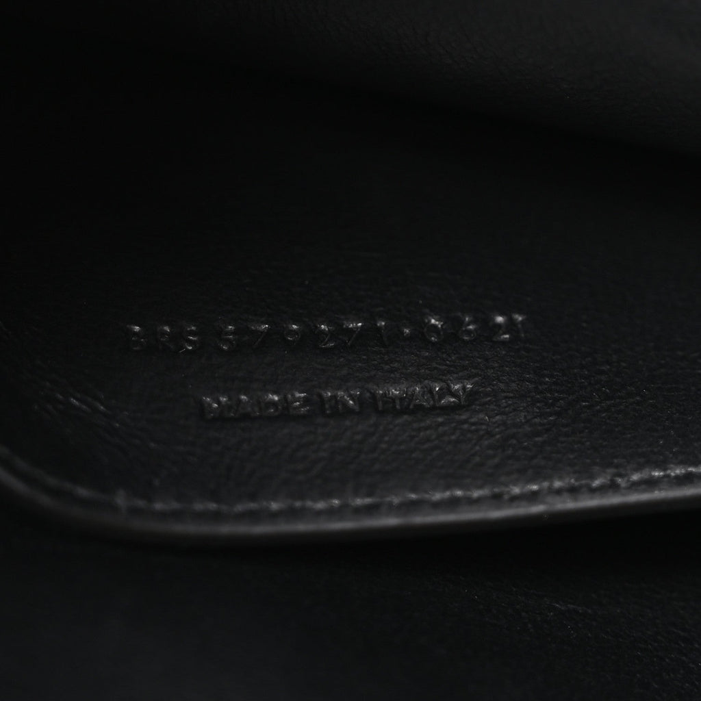 Smooth Calfskin Manhattan Shoulder Bag Black