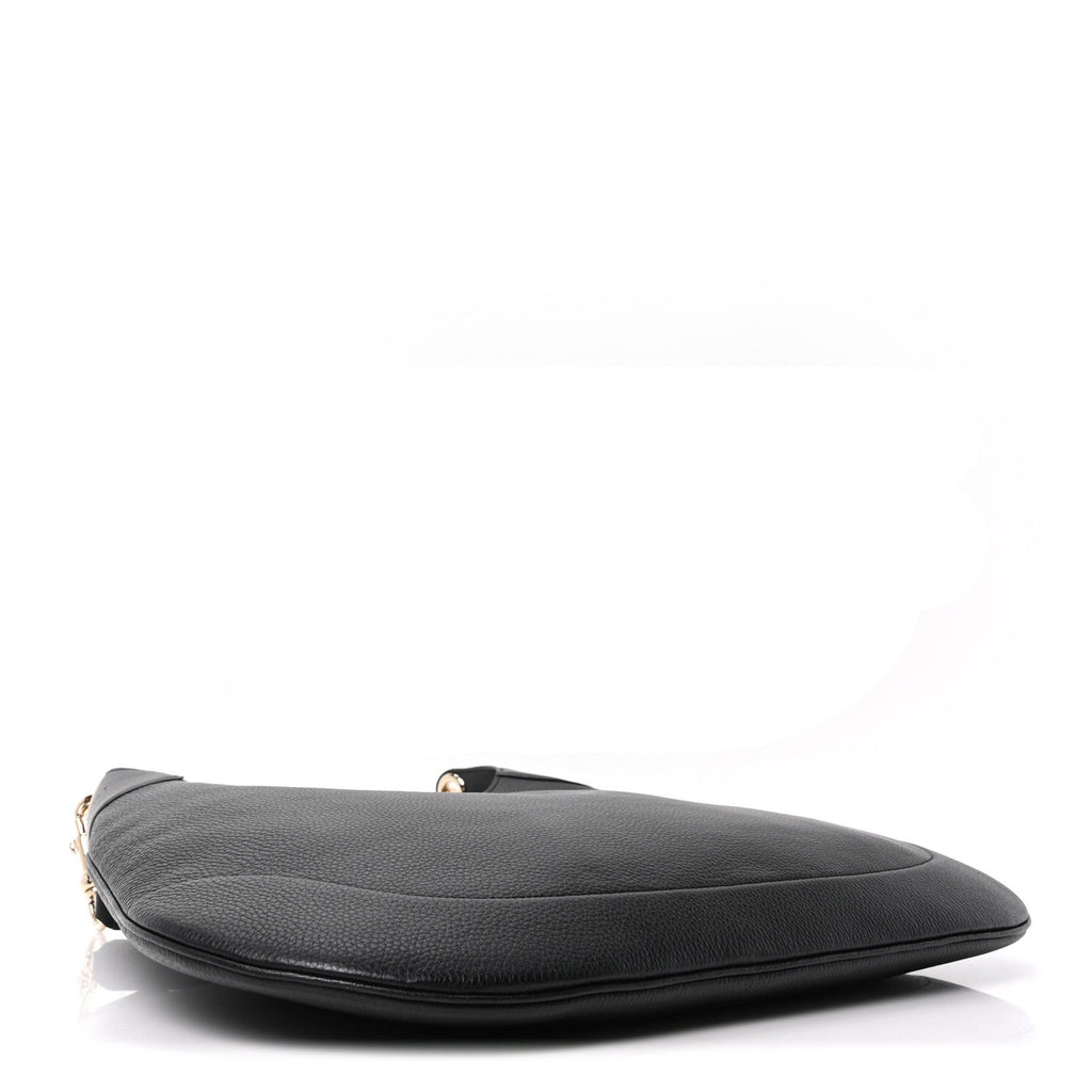 Soft Grained Calfskin Maxi B Hobo Black