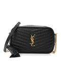 Grain De Poudre Matelasse Monogram Mini Lou Camera Bag Black