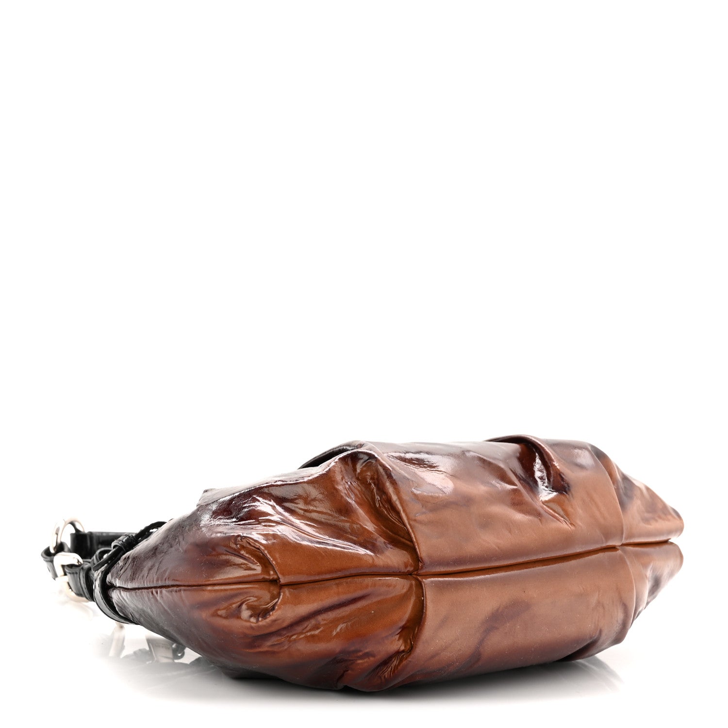 Vernice Sfumata Shoulder Bag Black Nudo