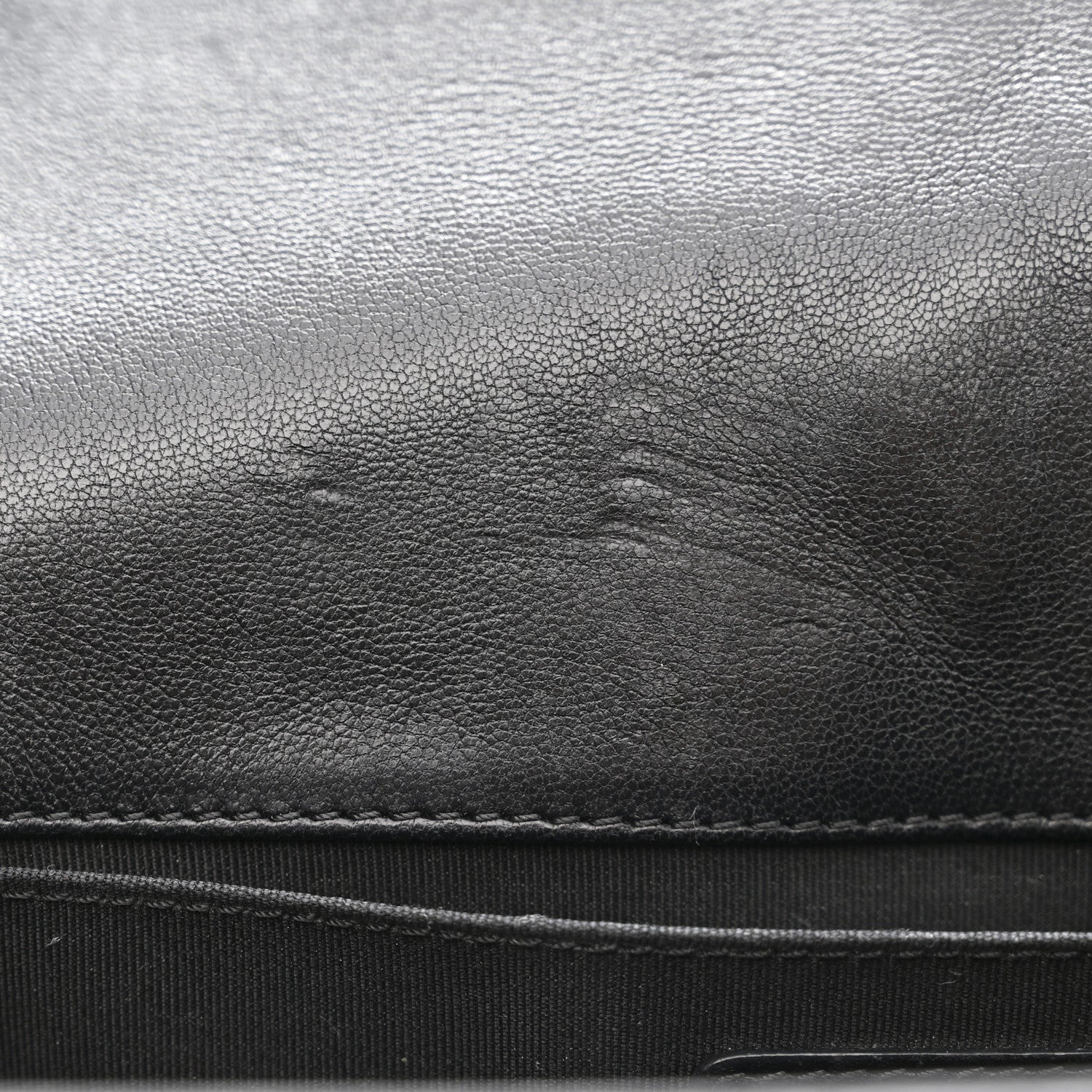 Lambskin Quilted Medium Boy Flap Black
