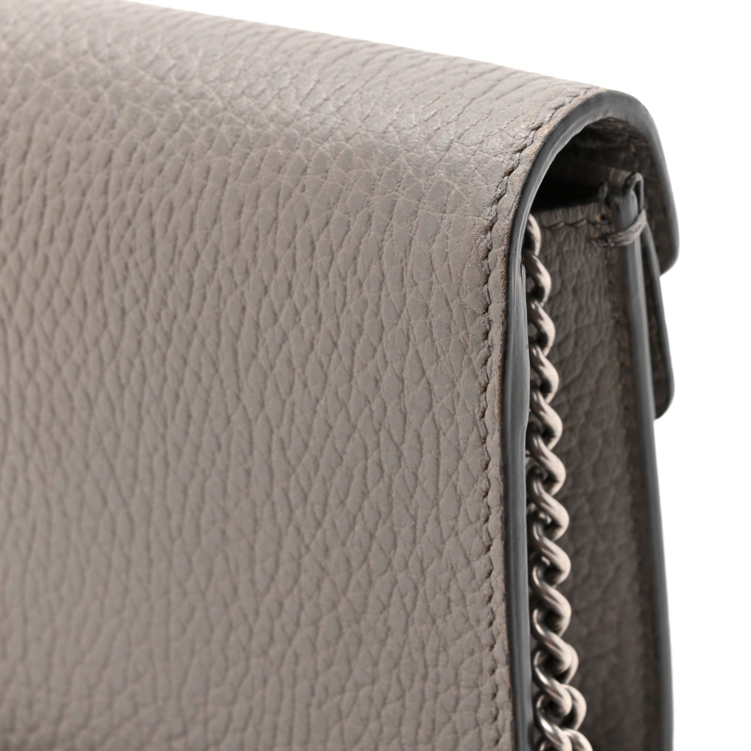 Dollar Calfskin Crystal Super Mini Dionysus Shoulder Bag Dusty Grey Black Diamond