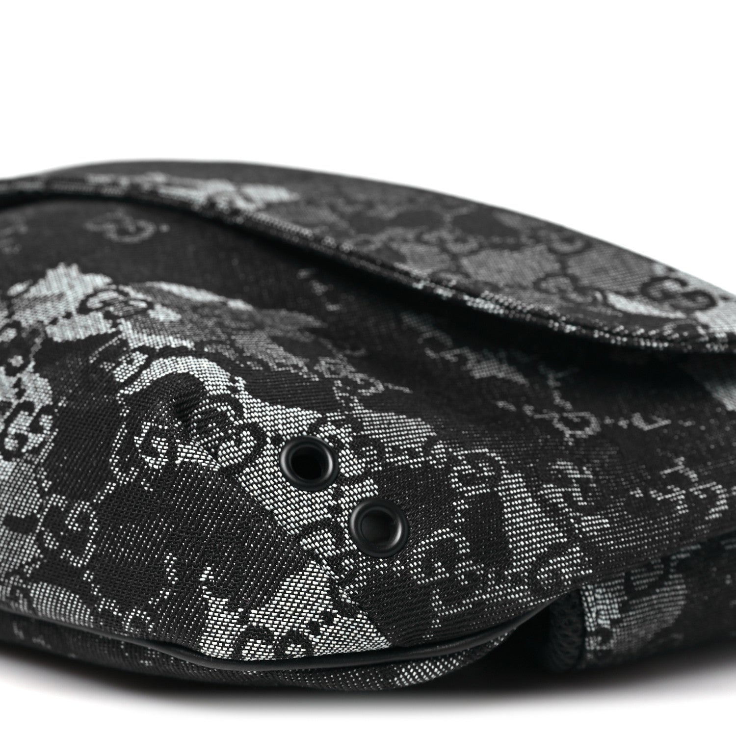 Denim Monogram Web Belt Bag Blue Multicolor
