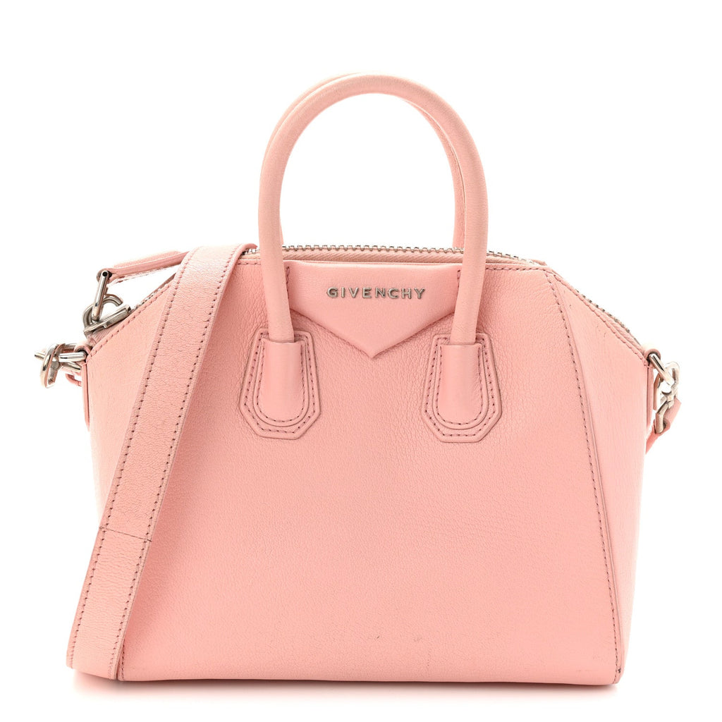 Sugar Goatskin Mini Antigona Bright Pink